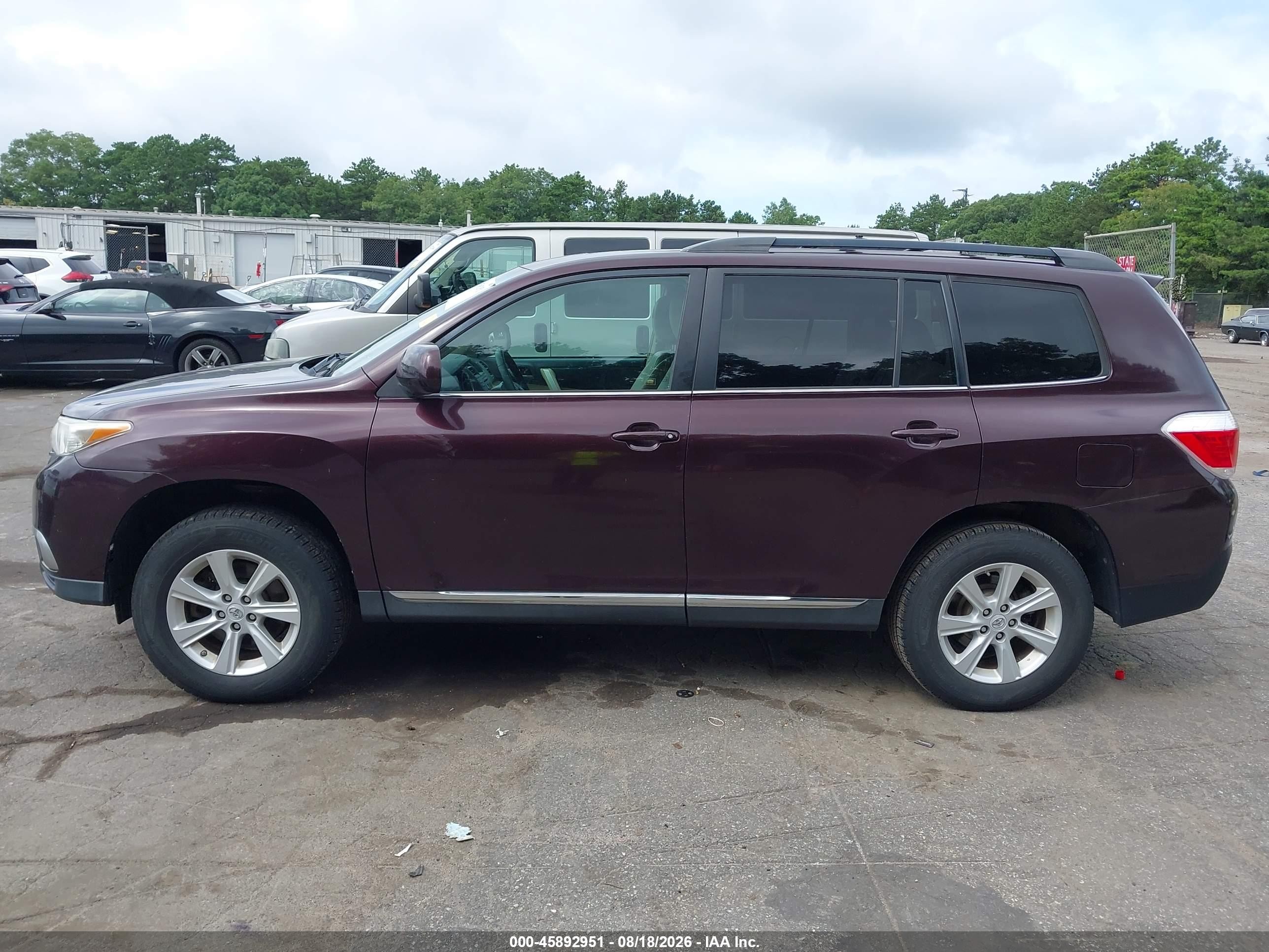 2011 Toyota Highlander Se V6 Purple vin: 5TDBK3EH5BS069947