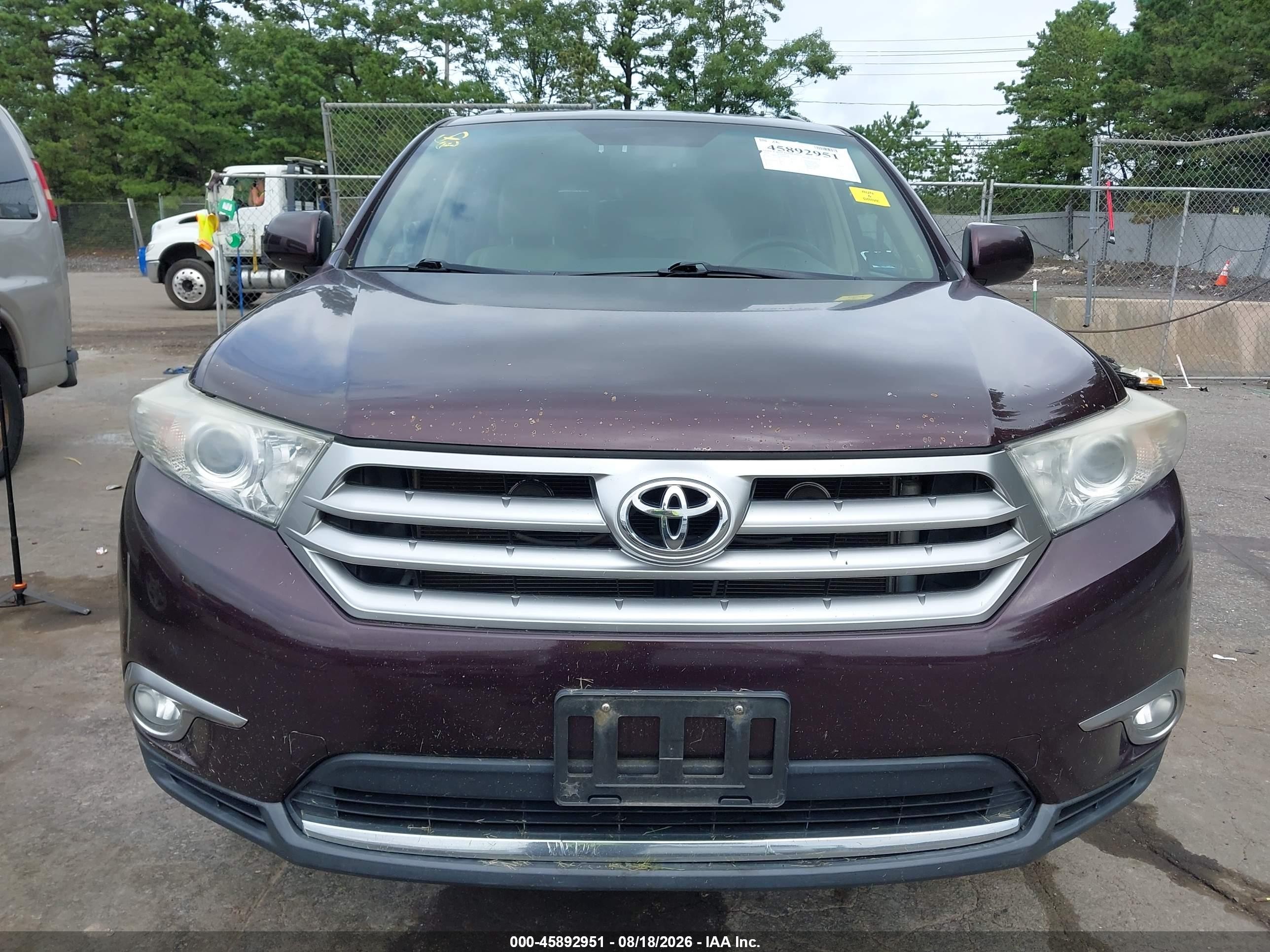 2011 Toyota Highlander Se V6 Purple vin: 5TDBK3EH5BS069947