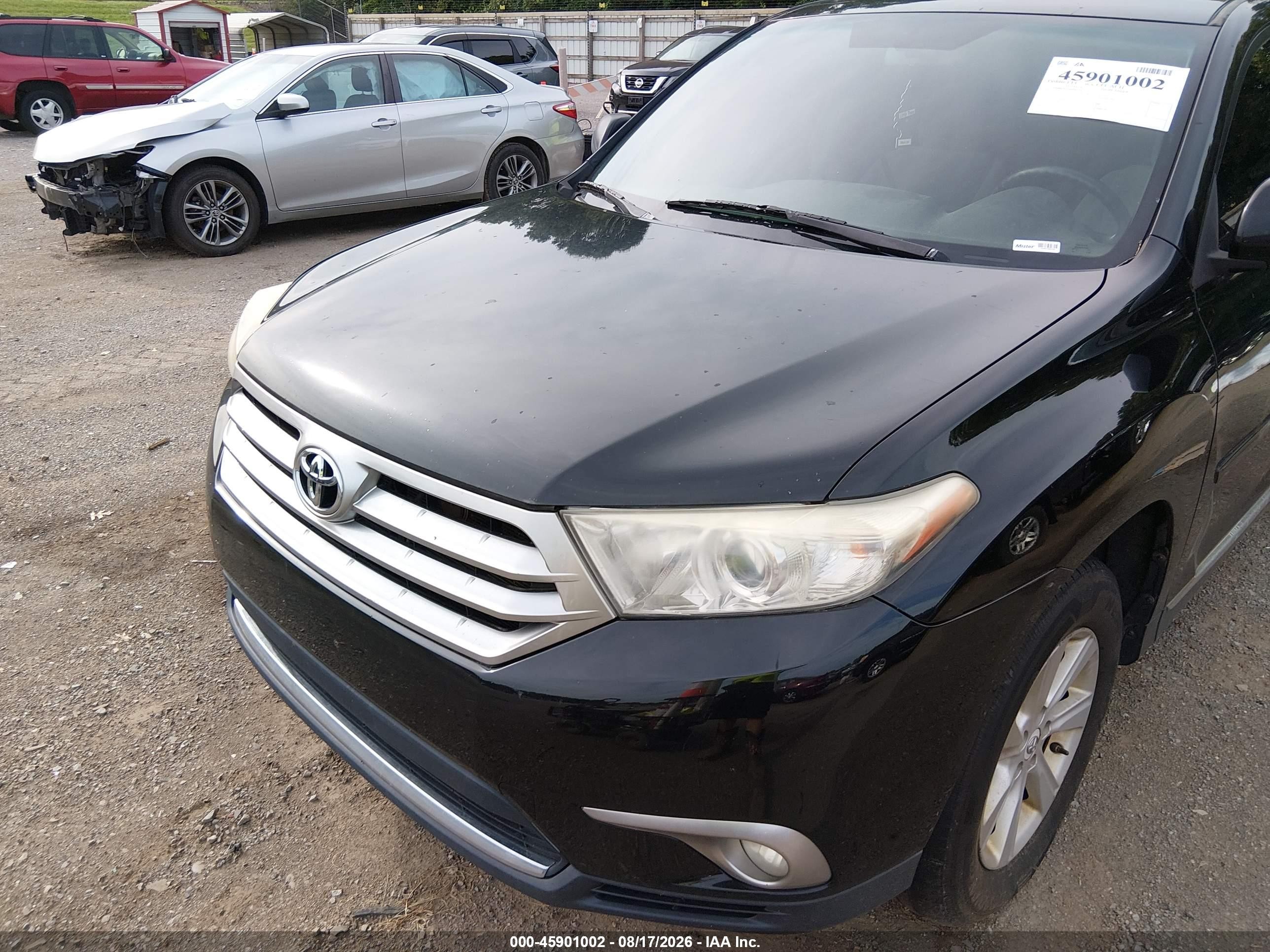 2011 Toyota Highlander Base V6 Black vin: 5TDBK3EH5BS083315
