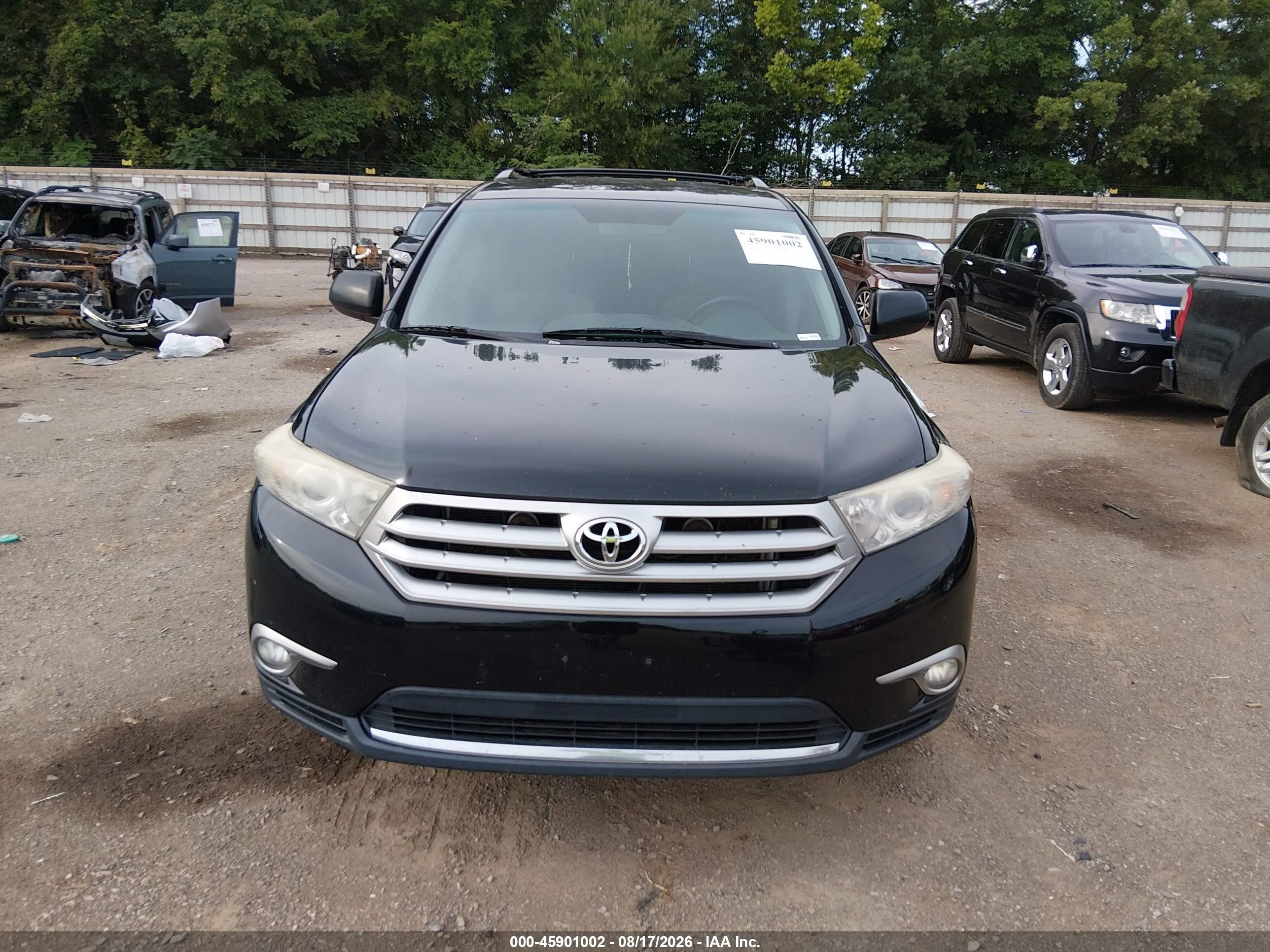 2011 Toyota Highlander Base V6 Black vin: 5TDBK3EH5BS083315
