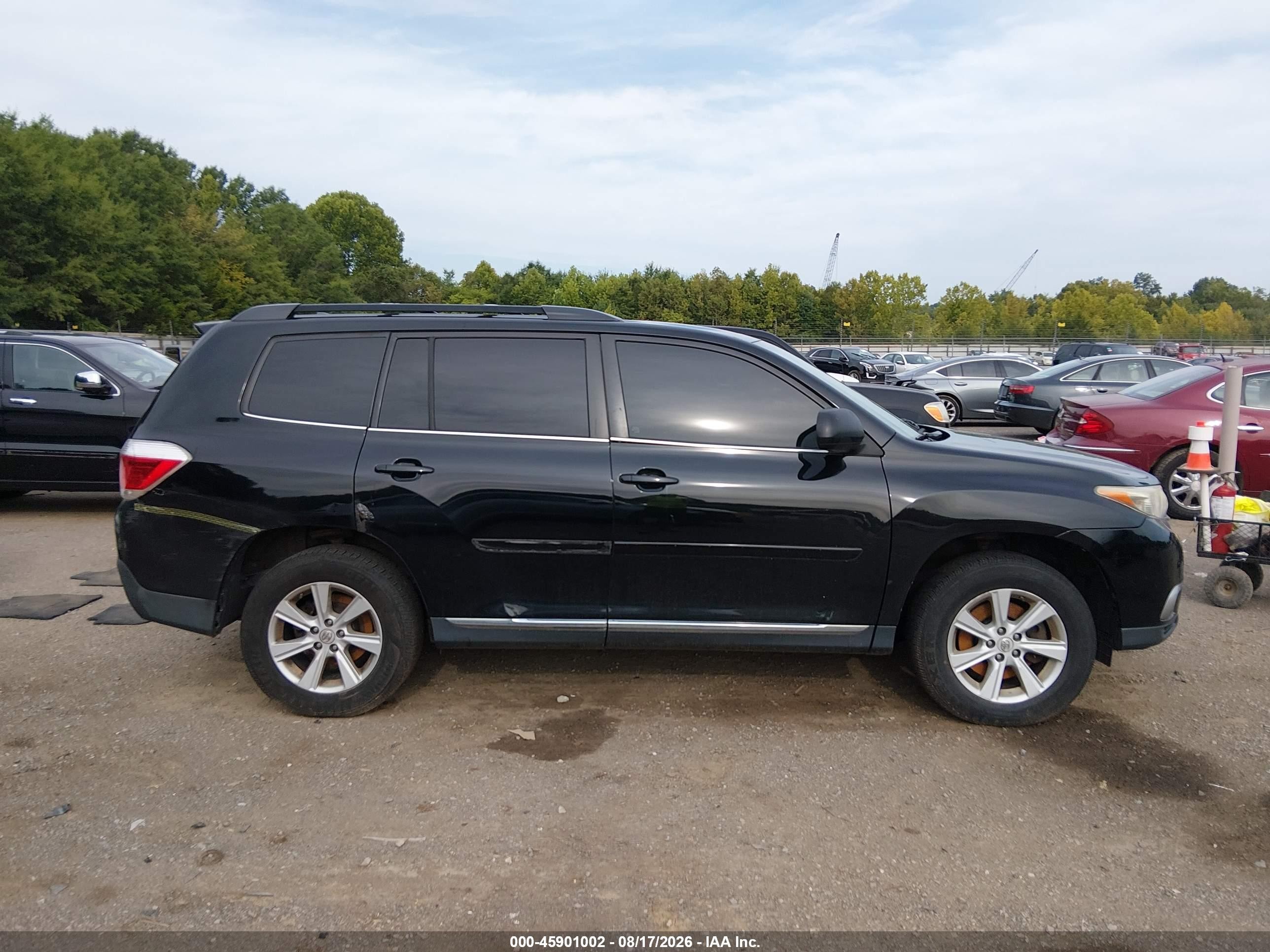 2011 Toyota Highlander Base V6 Black vin: 5TDBK3EH5BS083315