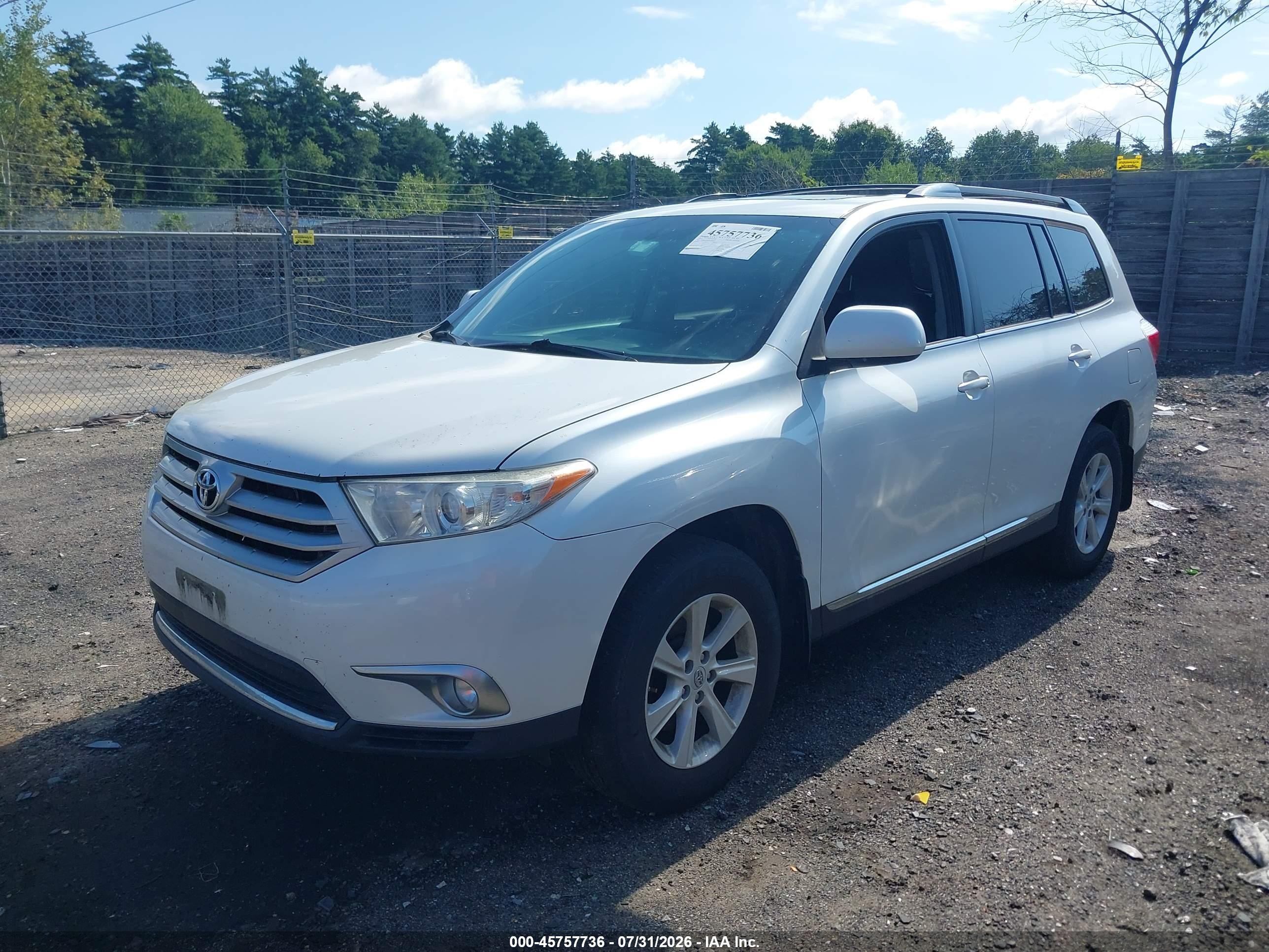 2011 Toyota Highlander Se V6 White vin: 5TDBK3EH5BS084044