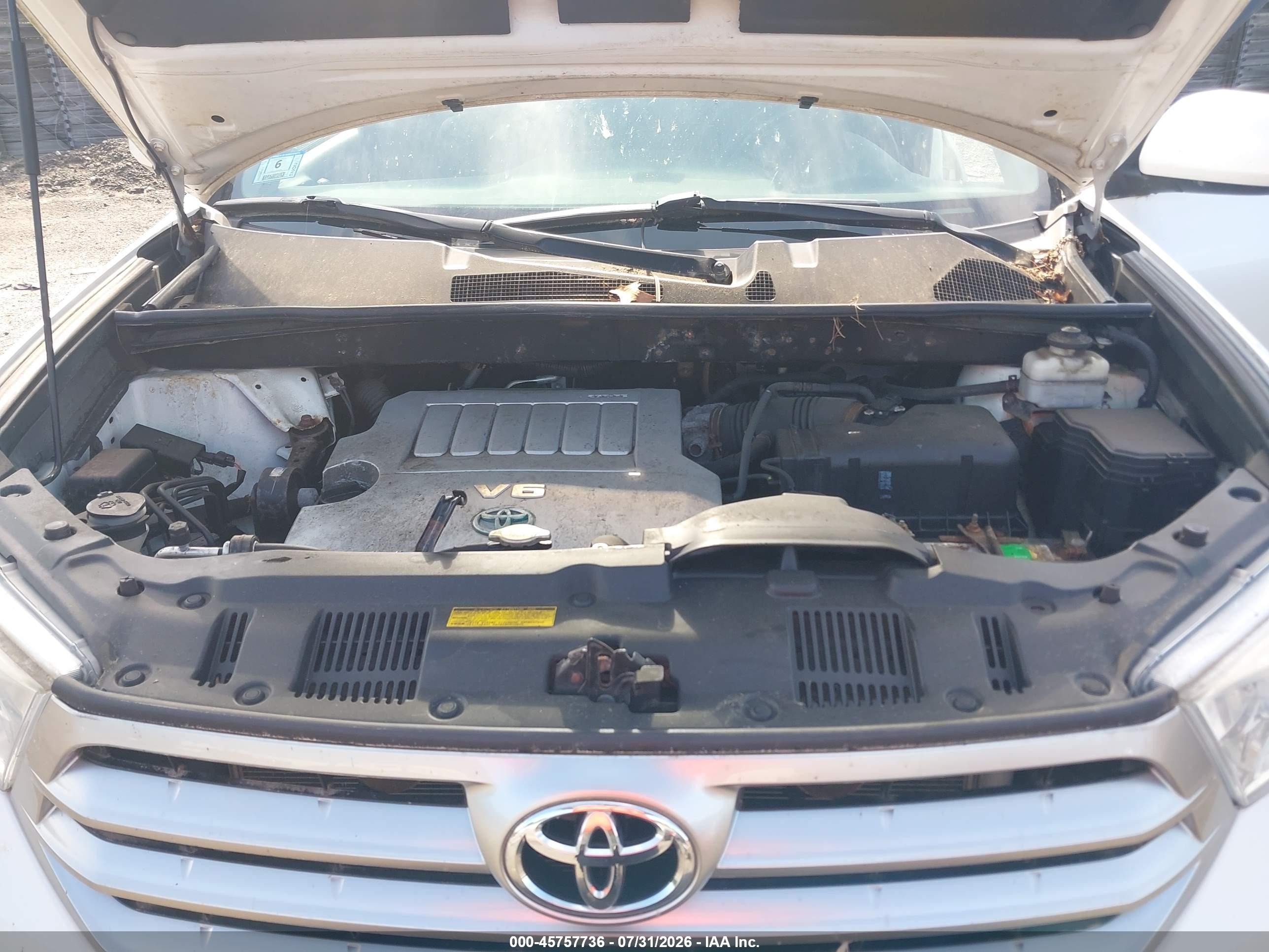 2011 Toyota Highlander Se V6 White vin: 5TDBK3EH5BS084044