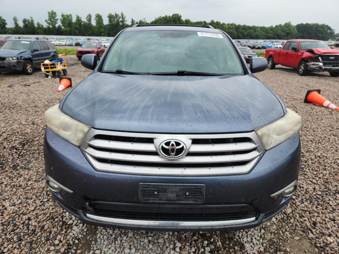 2012 Toyota Highlander Base Blue vin: 5TDBK3EH5CS109123