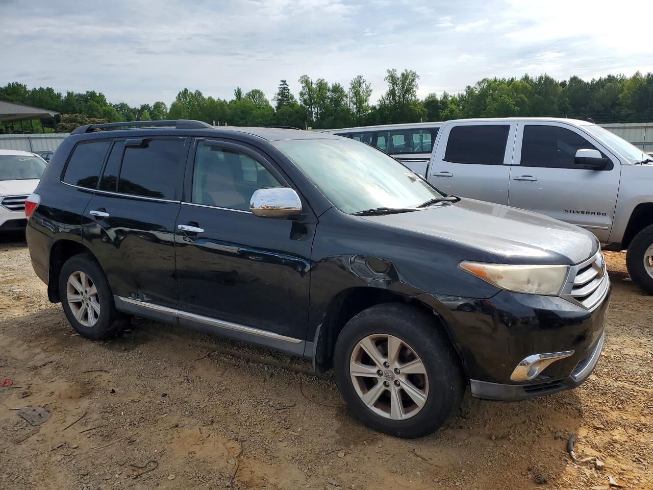 2012 Toyota Highlander Base Black vin: 5TDBK3EH5CS139996