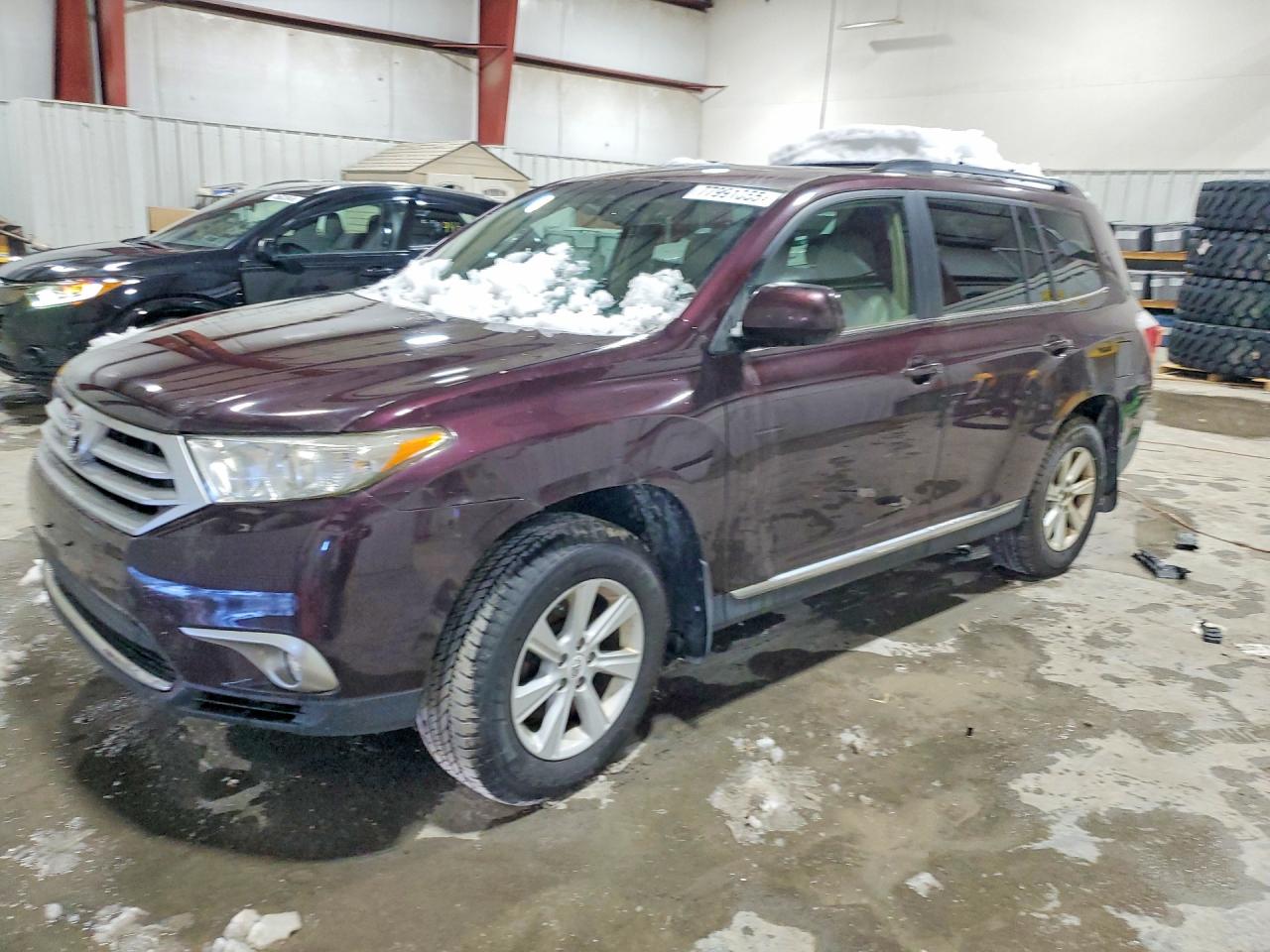 2012 Toyota Highlander Se Burgundy vin: 5TDBK3EH5CS145426