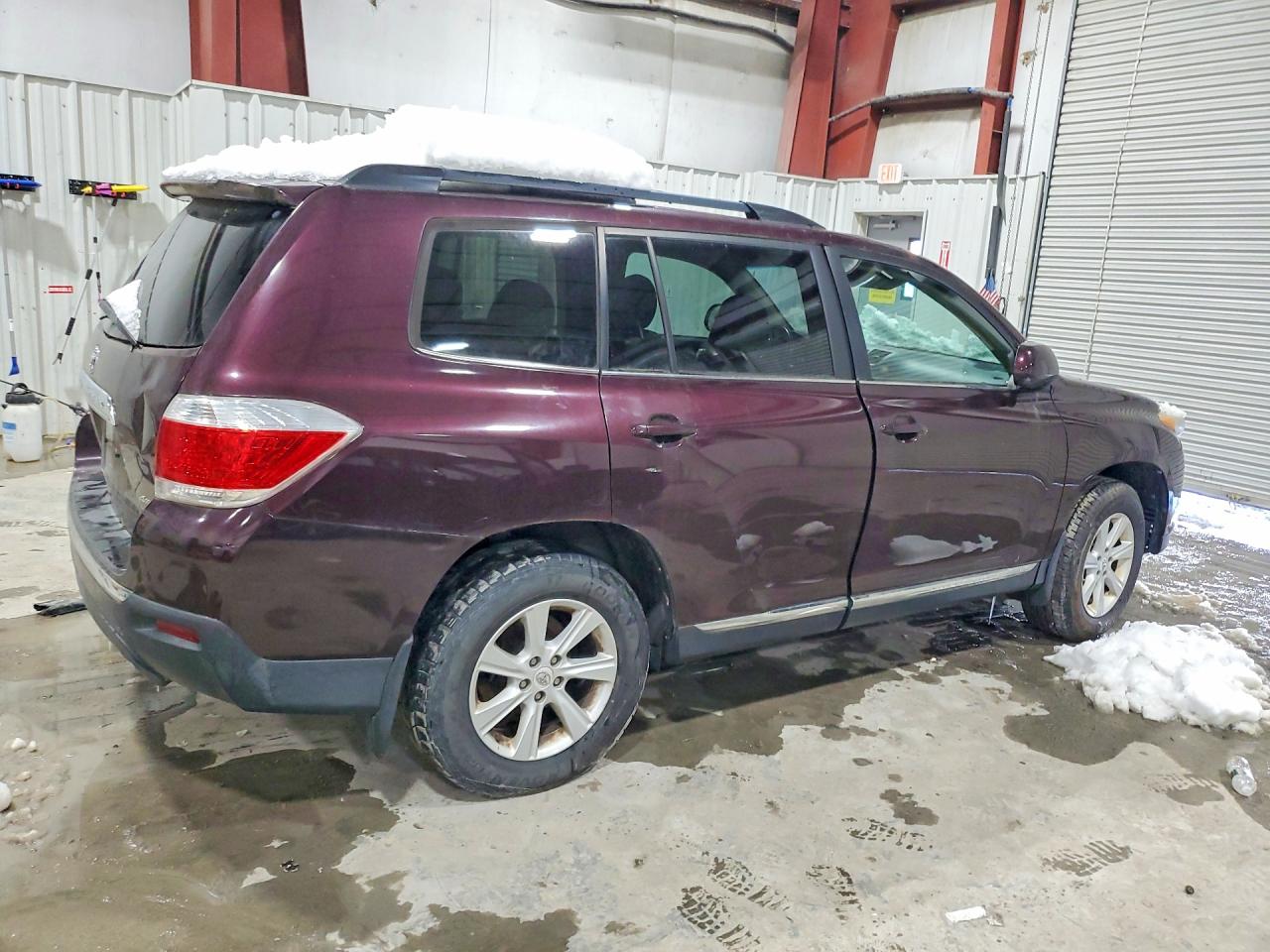 2012 Toyota Highlander Se Burgundy vin: 5TDBK3EH5CS145426