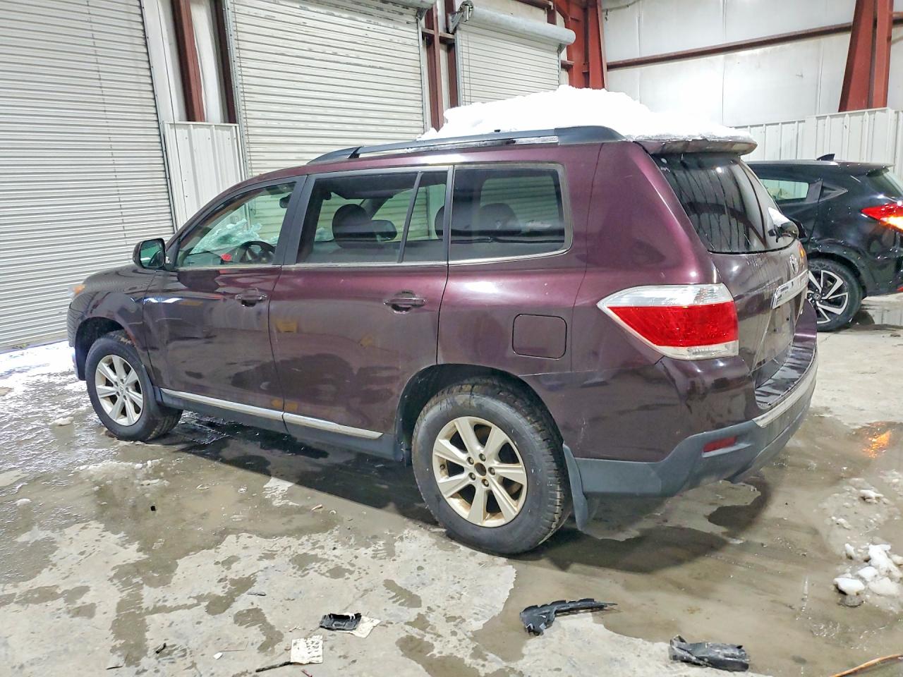 2012 Toyota Highlander Se Burgundy vin: 5TDBK3EH5CS145426