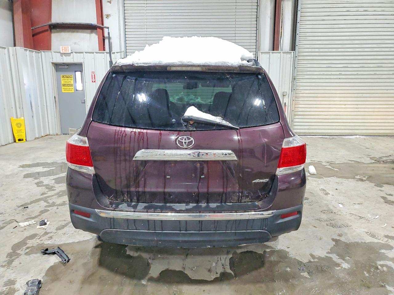 2012 Toyota Highlander Se Burgundy vin: 5TDBK3EH5CS145426