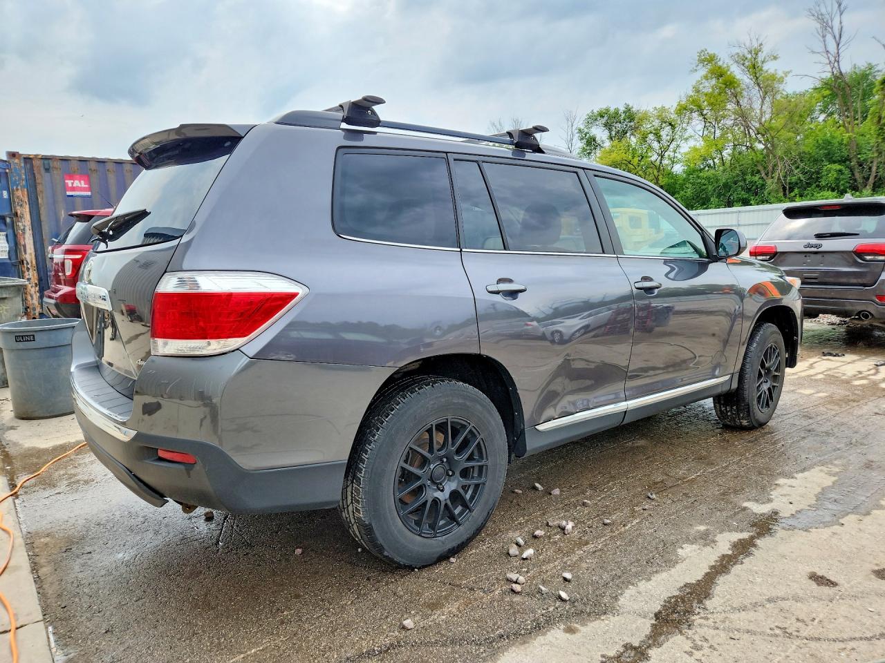 2012 Toyota Highlander Se Gray vin: 5TDBK3EH5CS165465