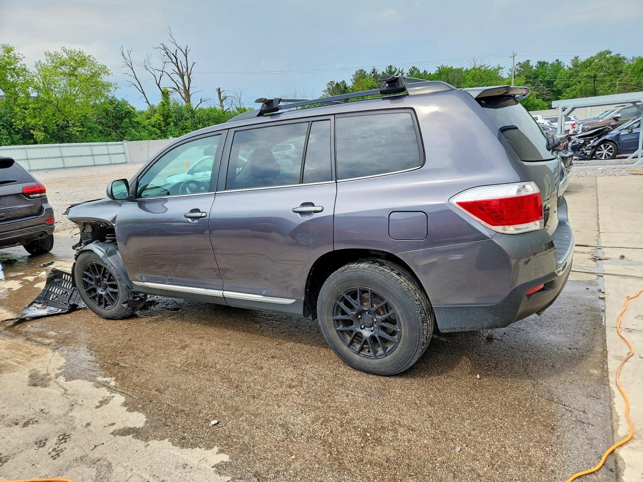 2012 Toyota Highlander Se Gray vin: 5TDBK3EH5CS165465