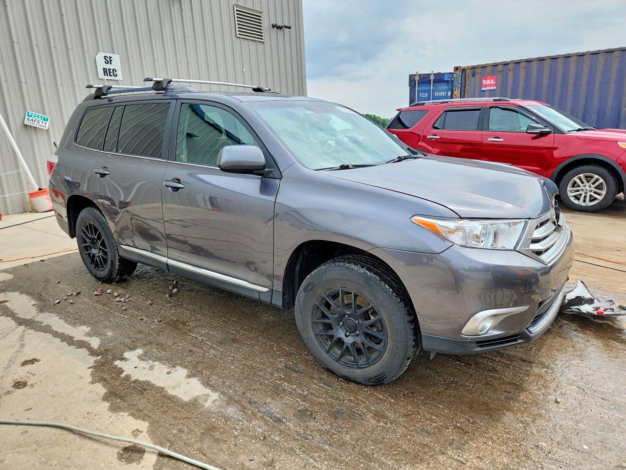 2012 Toyota Highlander Se Gray vin: 5TDBK3EH5CS165465