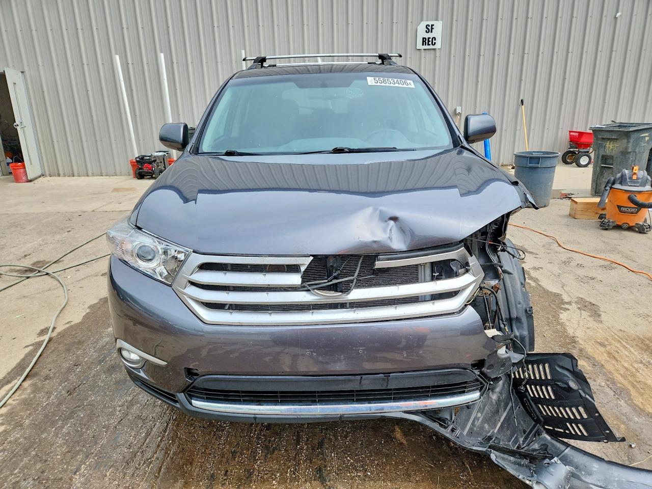 2012 Toyota Highlander Se Gray vin: 5TDBK3EH5CS165465