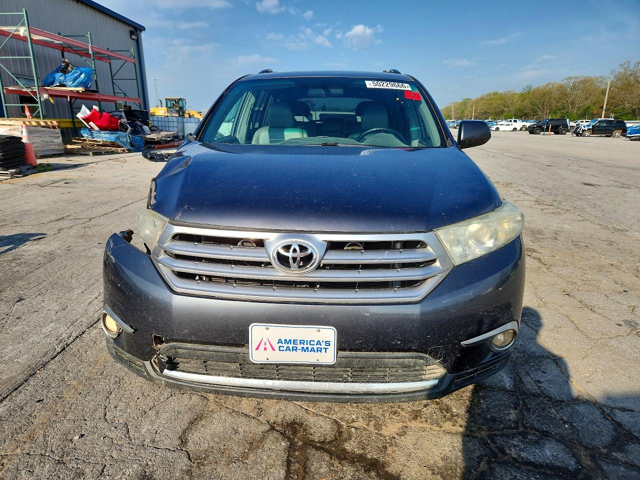 2012 Toyota Highlander Base Gray vin: 5TDBK3EH5CS169452