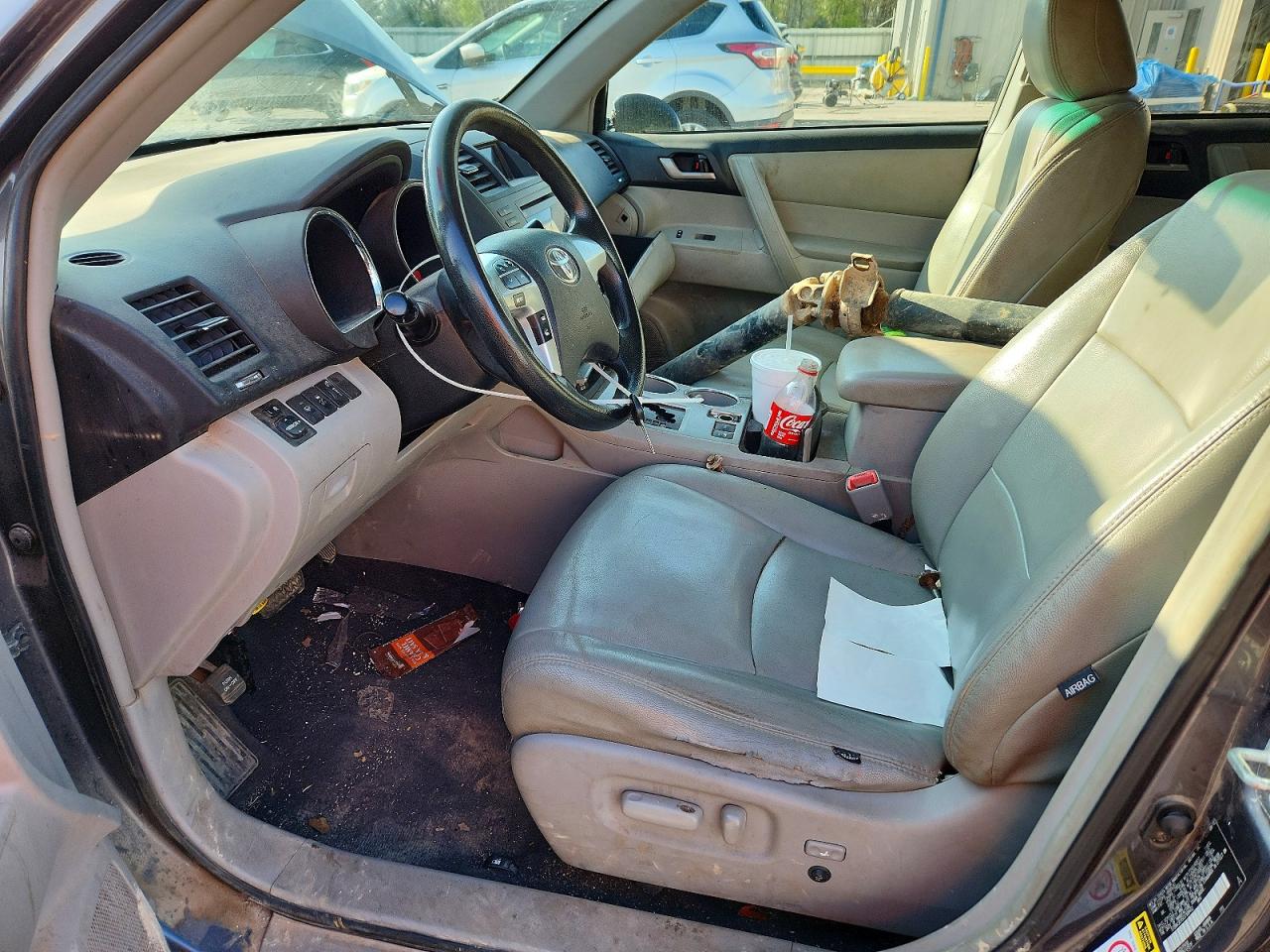 2012 Toyota Highlander Base Gray vin: 5TDBK3EH5CS169452