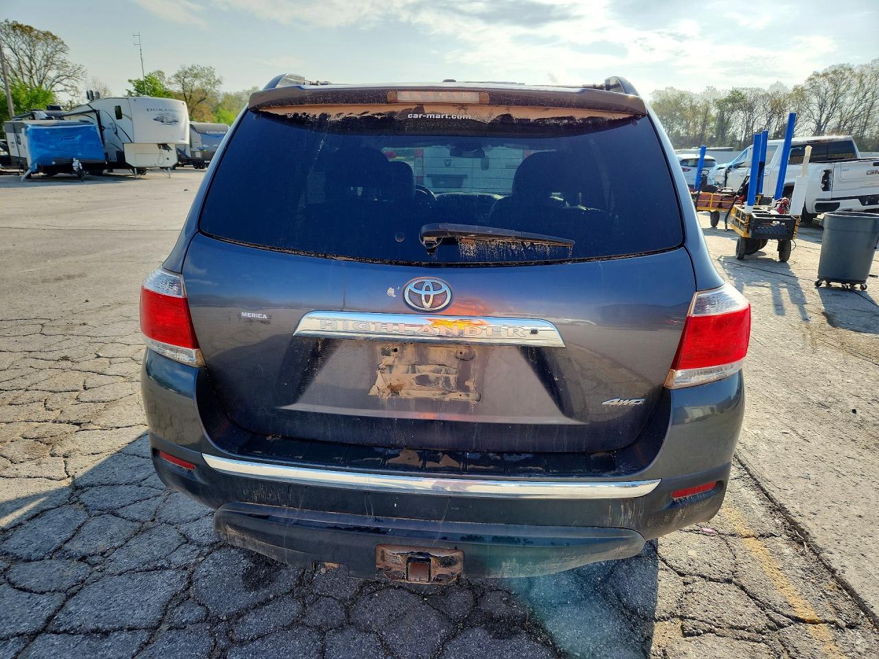 2012 Toyota Highlander Base Gray vin: 5TDBK3EH5CS169452
