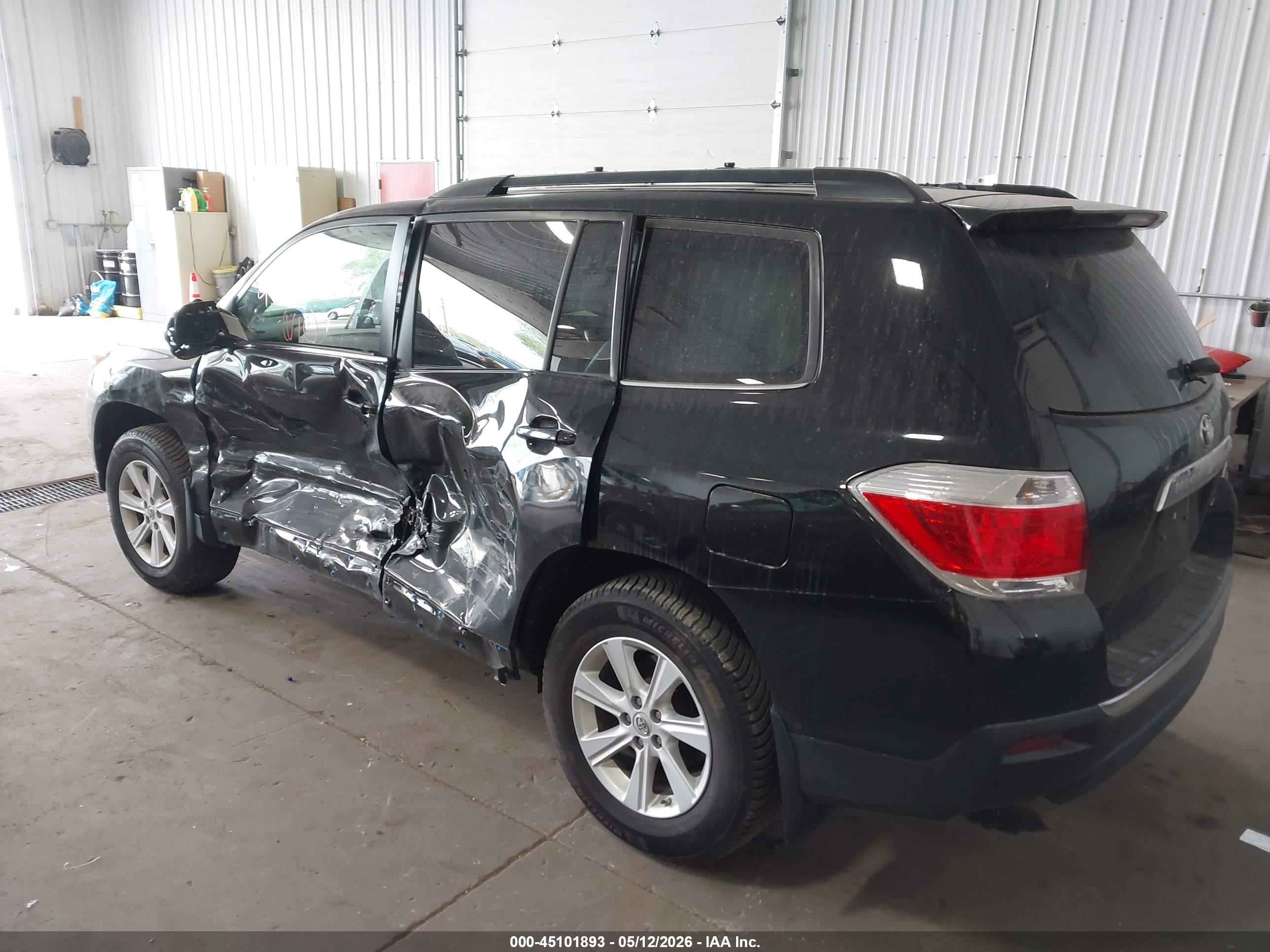 2012 Toyota Highlander Se V6 Черный vin: 5TDBK3EH5CS171539