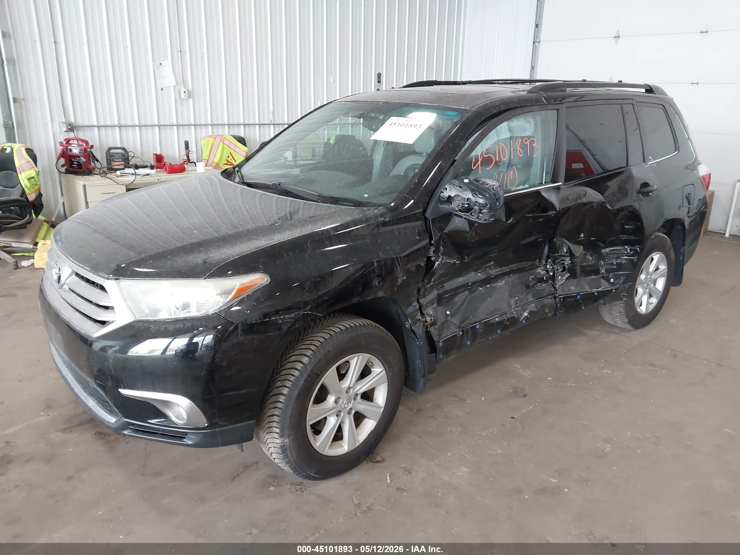 2012 Toyota Highlander Se V6 Черный vin: 5TDBK3EH5CS171539