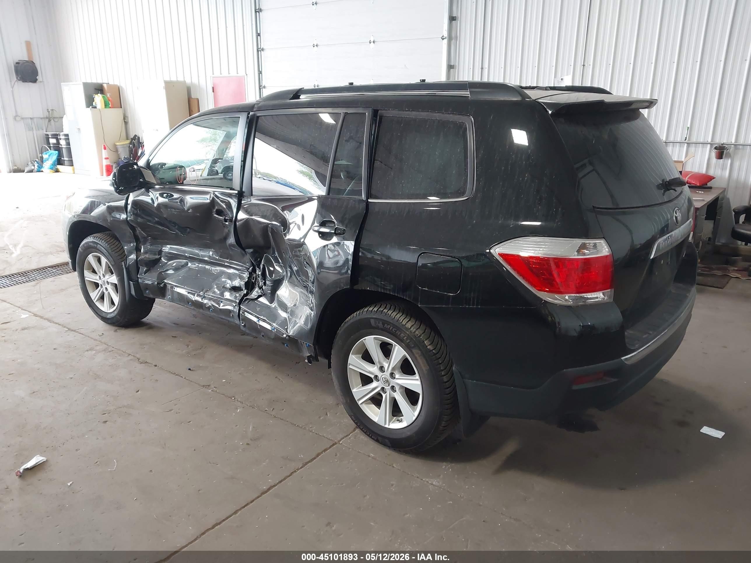2012 Toyota Highlander Se V6 Черный vin: 5TDBK3EH5CS171539