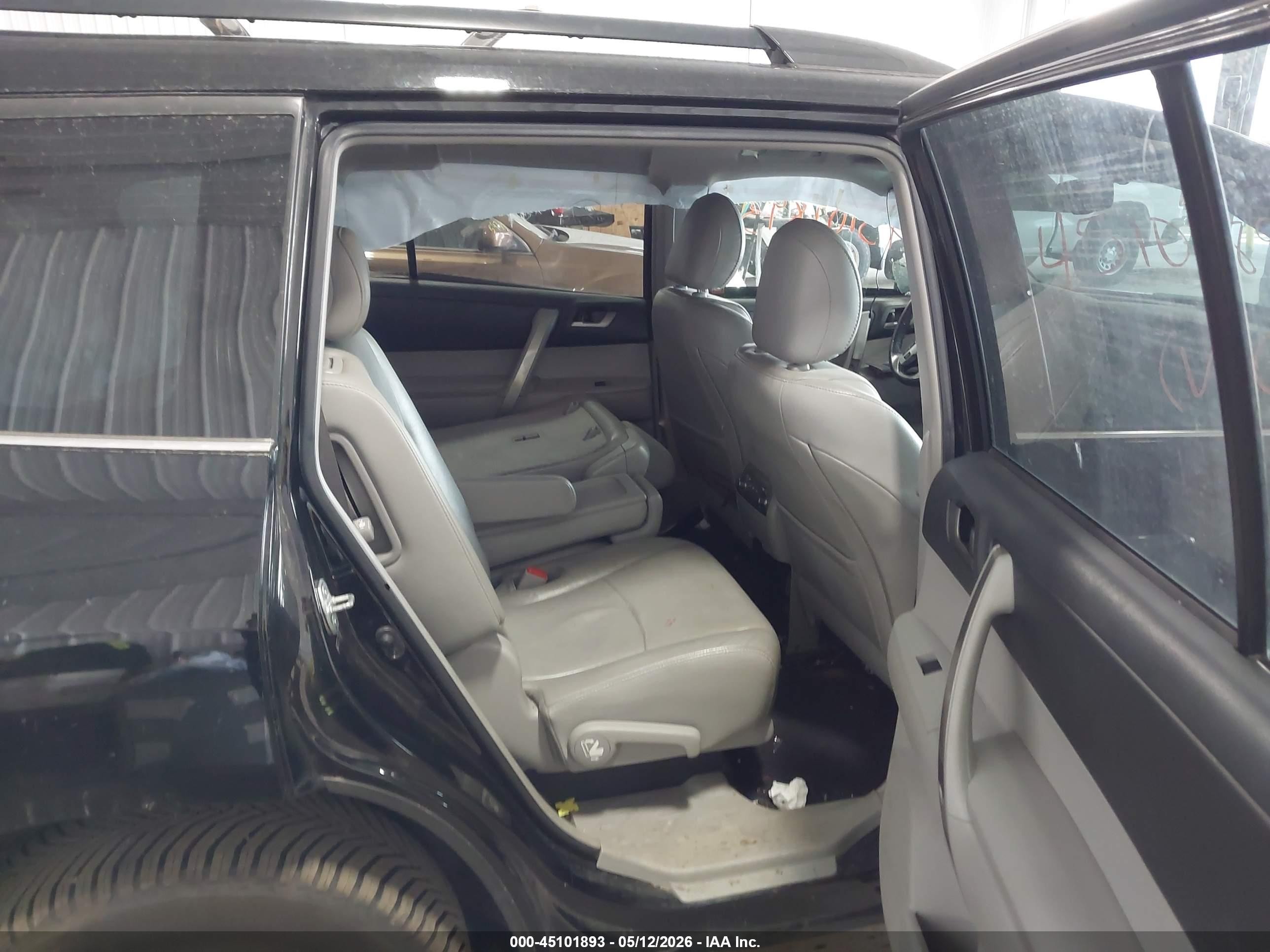 2012 Toyota Highlander Se V6 Черный vin: 5TDBK3EH5CS171539