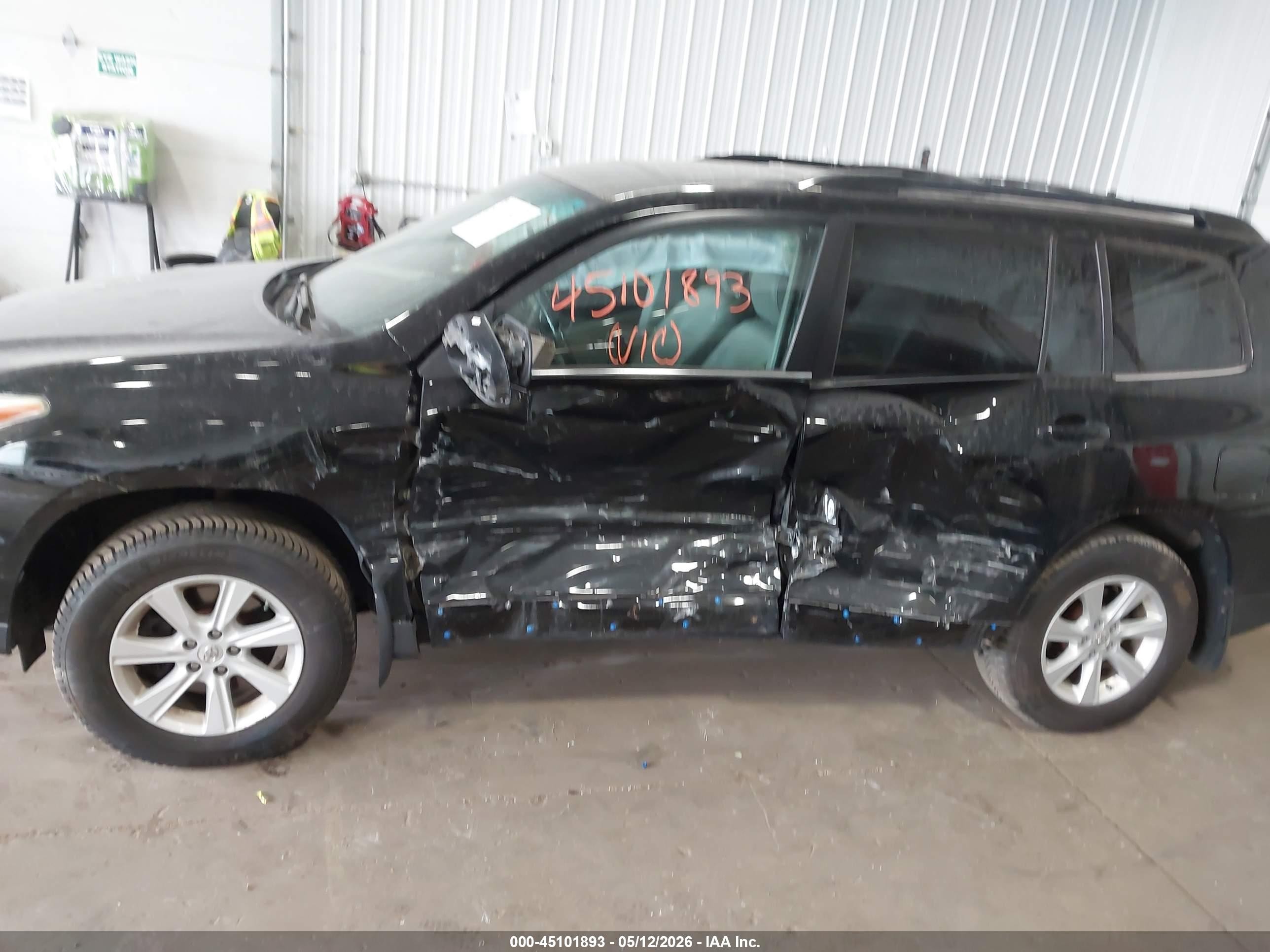 2012 Toyota Highlander Se V6 Черный vin: 5TDBK3EH5CS171539