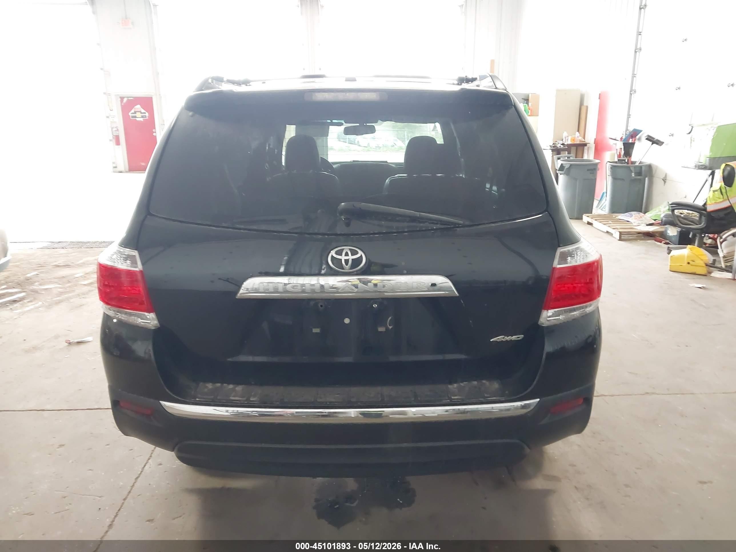 2012 Toyota Highlander Se V6 Черный vin: 5TDBK3EH5CS171539