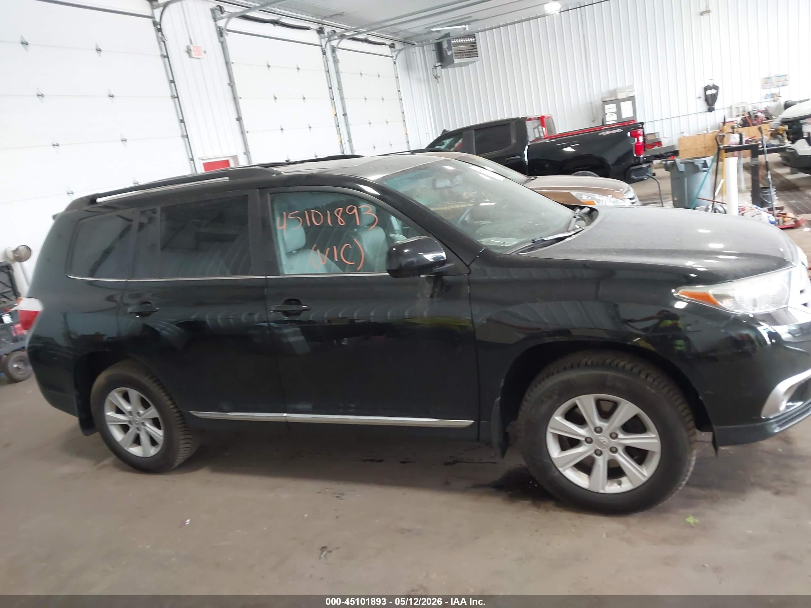 2012 Toyota Highlander Se V6 Черный vin: 5TDBK3EH5CS171539