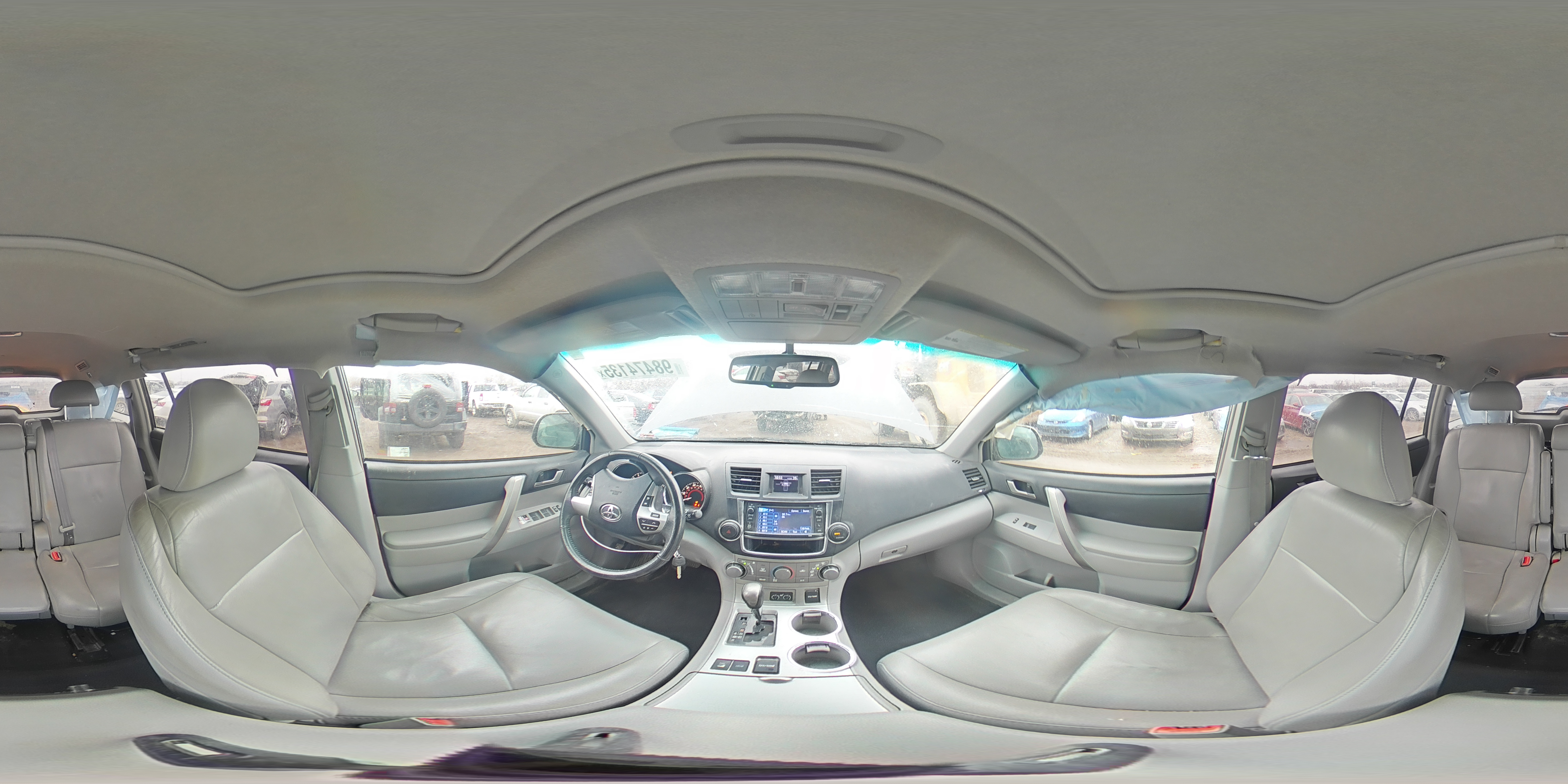 2013 Toyota Highlander Base Gray vin: 5TDBK3EH5DS180730