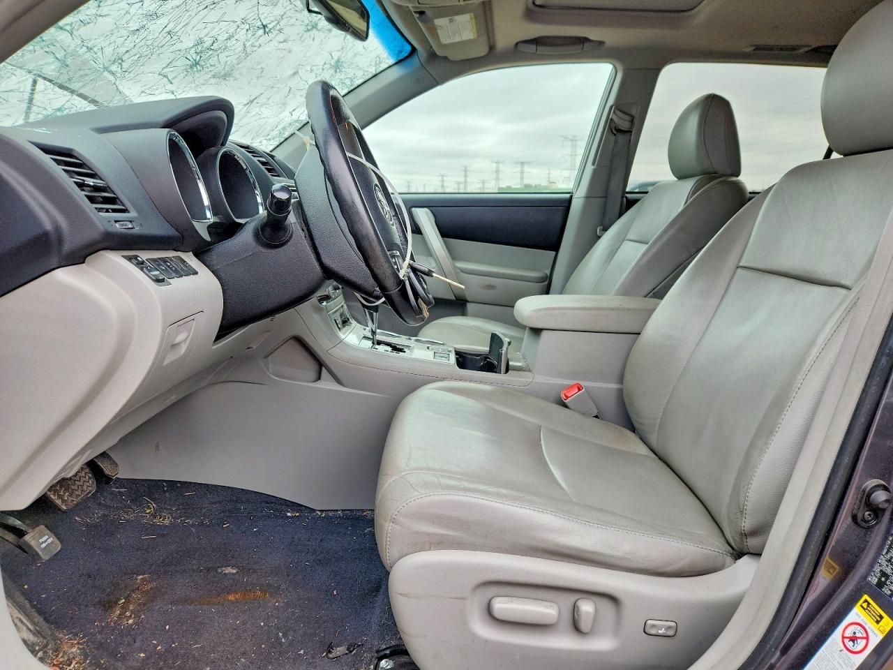 2013 Toyota Highlander Se Gray vin: 5TDBK3EH5DS201348