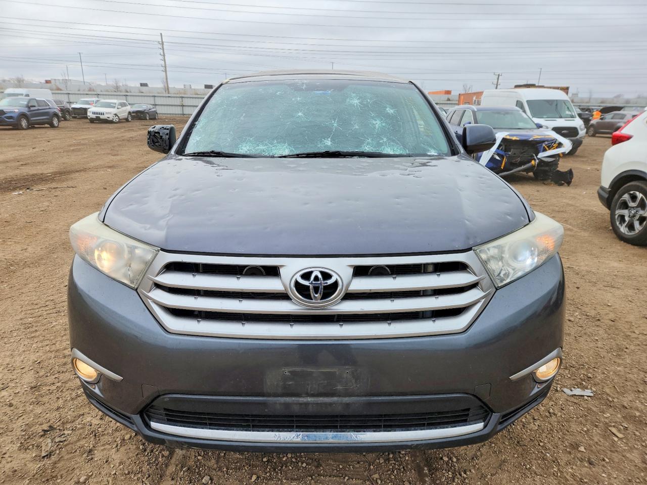 2013 Toyota Highlander Se Gray vin: 5TDBK3EH5DS201348