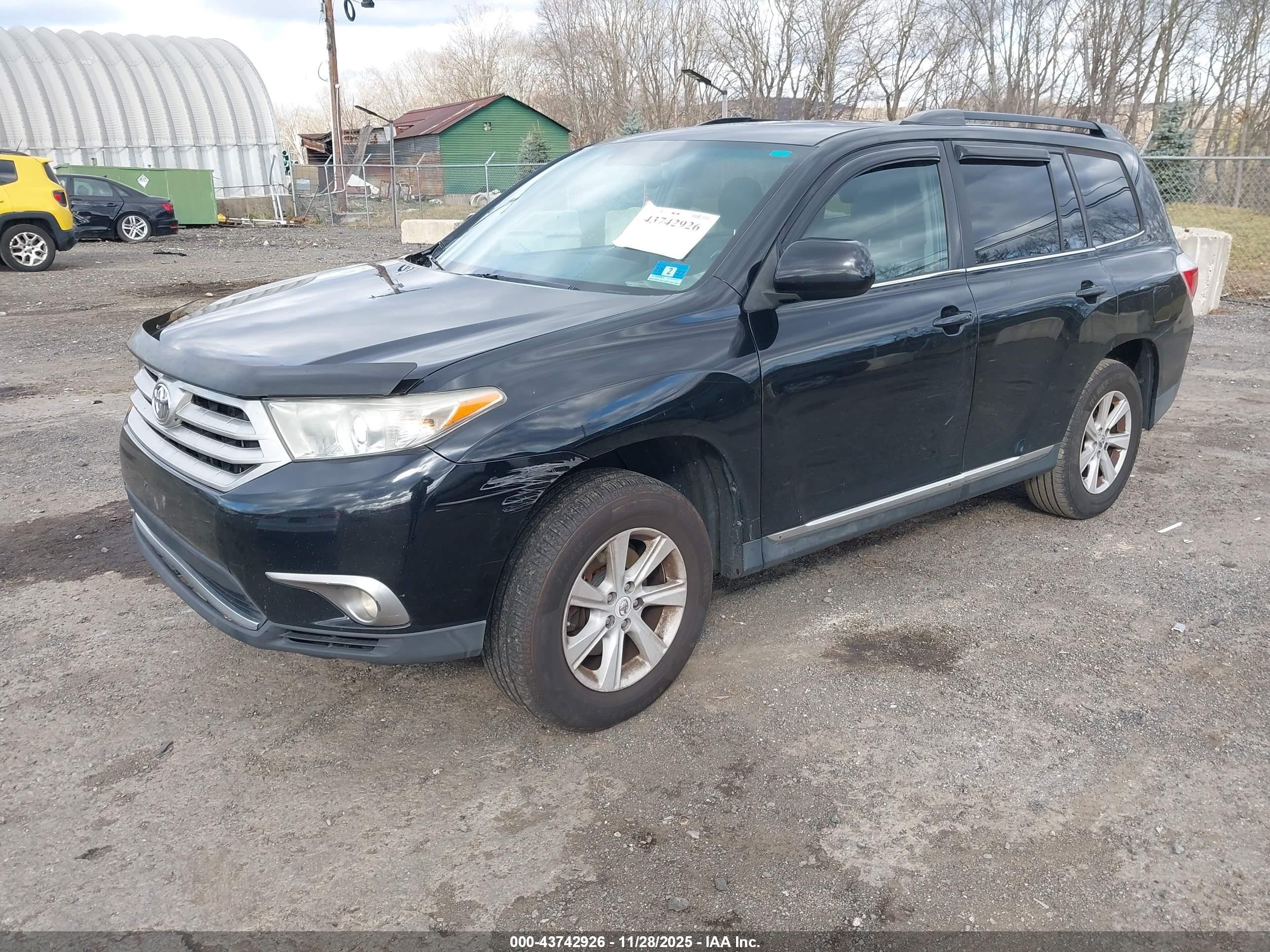 2013 Toyota Highlander Se V6 Black vin: 5TDBK3EH5DS208798