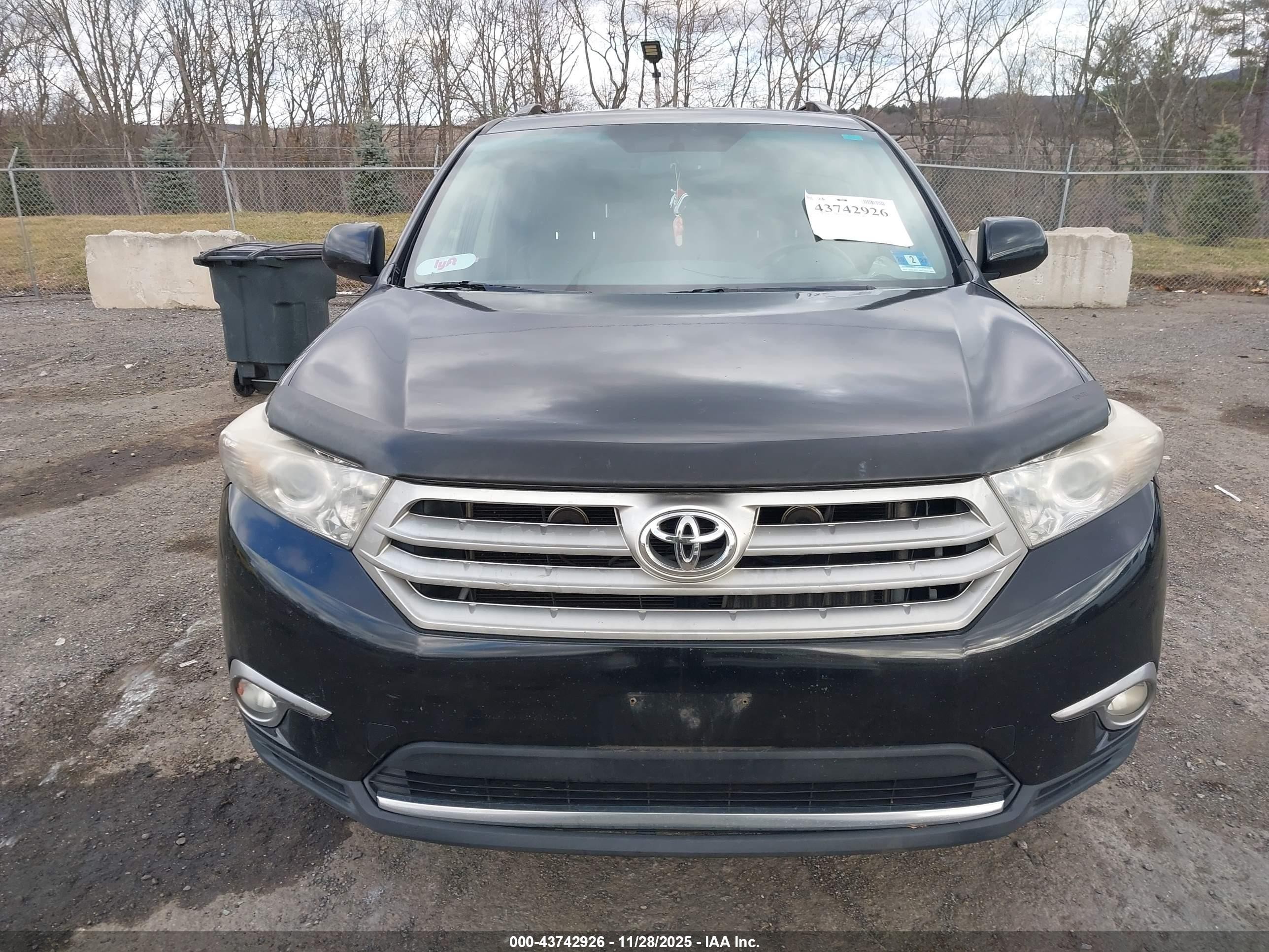 2013 Toyota Highlander Se V6 Black vin: 5TDBK3EH5DS208798