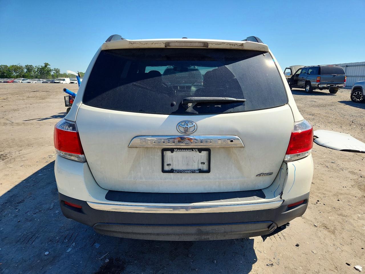 2013 Toyota Highlander Se White vin: 5TDBK3EH5DS238741