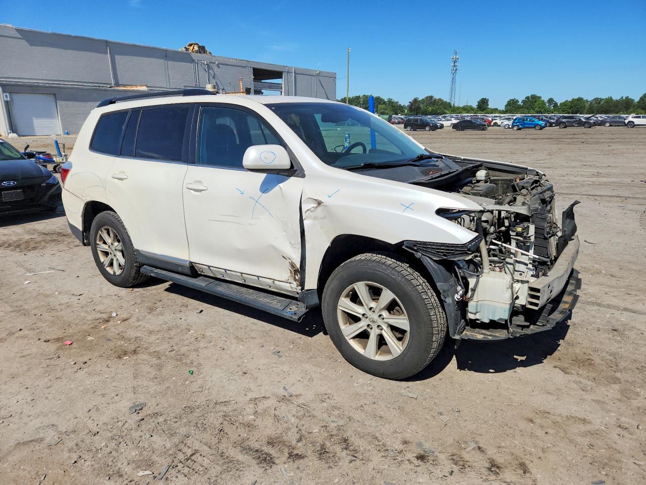 2013 Toyota Highlander Se White vin: 5TDBK3EH5DS238741