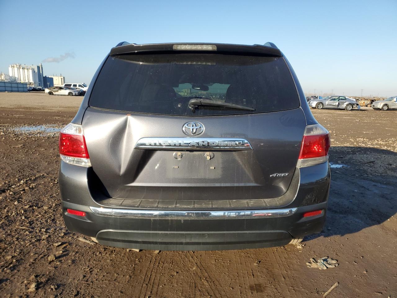 2013 Toyota Highlander Base Серый vin: 5TDBK3EH5DS264076