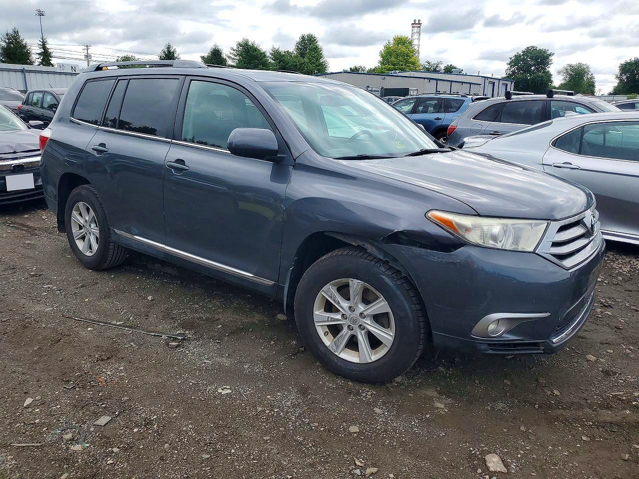 2013 Toyota Highlander Se Gray vin: 5TDBK3EH5DS265535