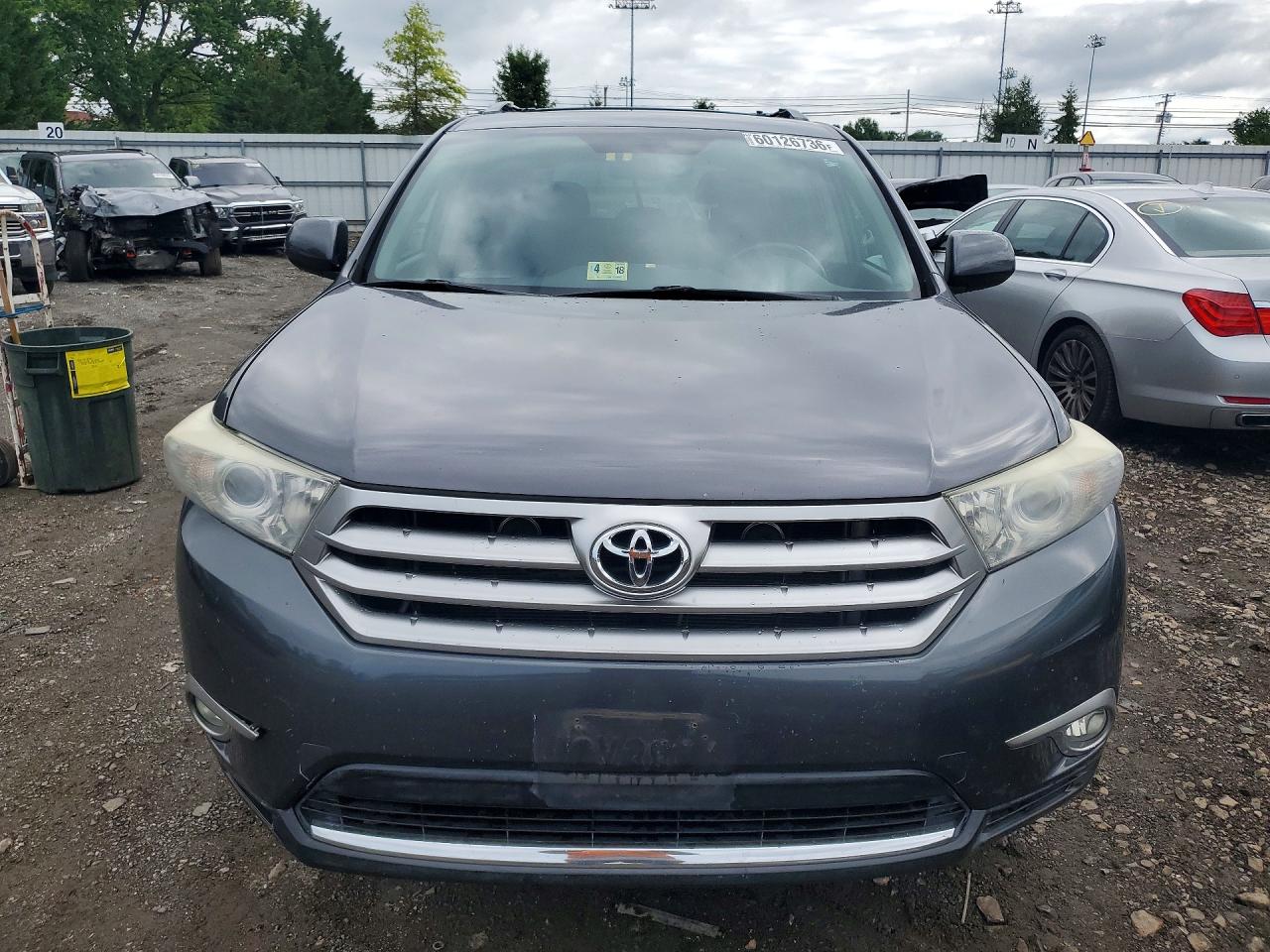 2013 Toyota Highlander Se Gray vin: 5TDBK3EH5DS265535