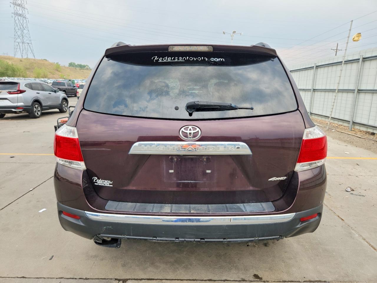 2013 Toyota Highlander Se Бордовый vin: 5TDBK3EH5DS270136