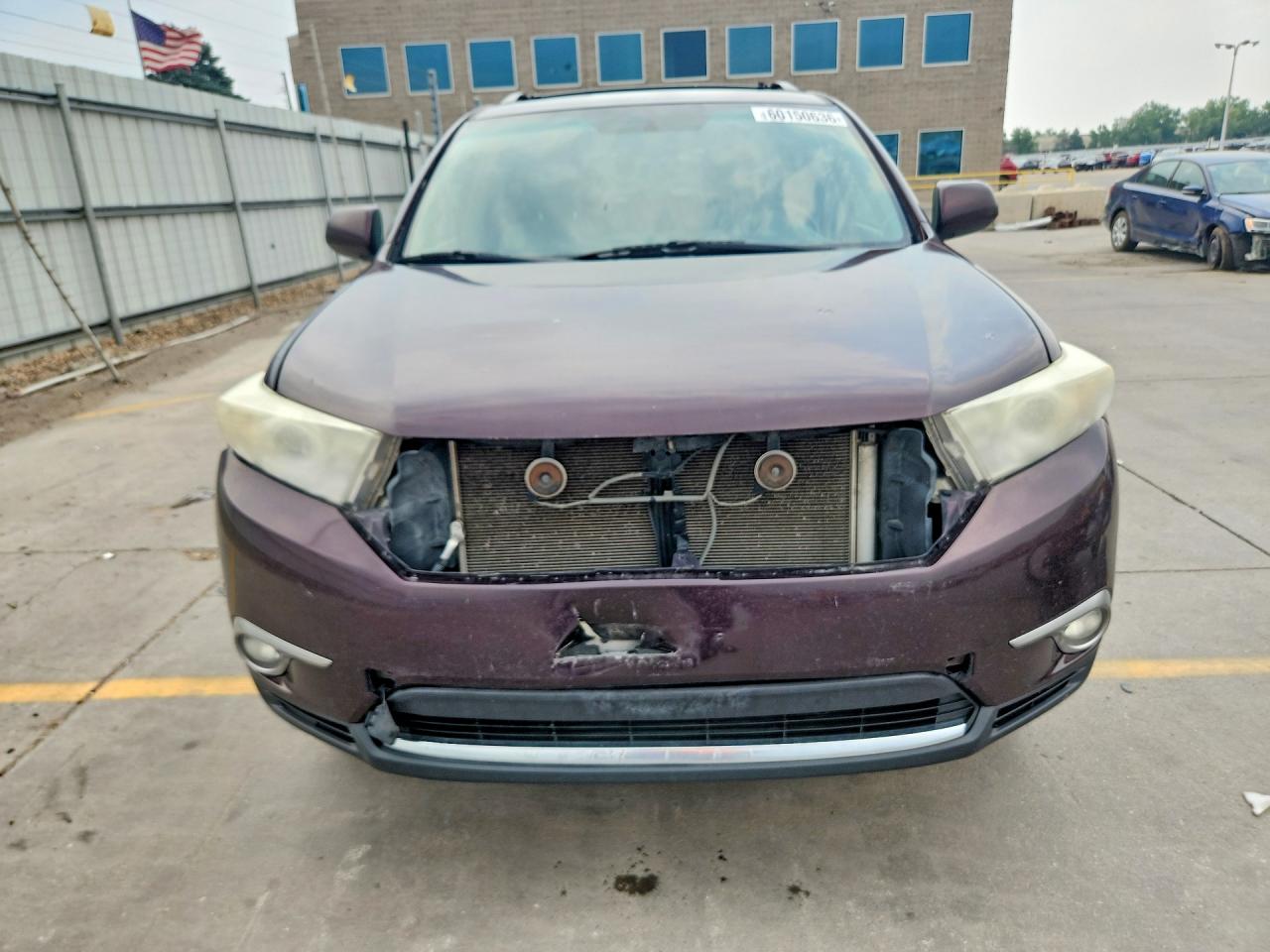 2013 Toyota Highlander Se Бордовый vin: 5TDBK3EH5DS270136