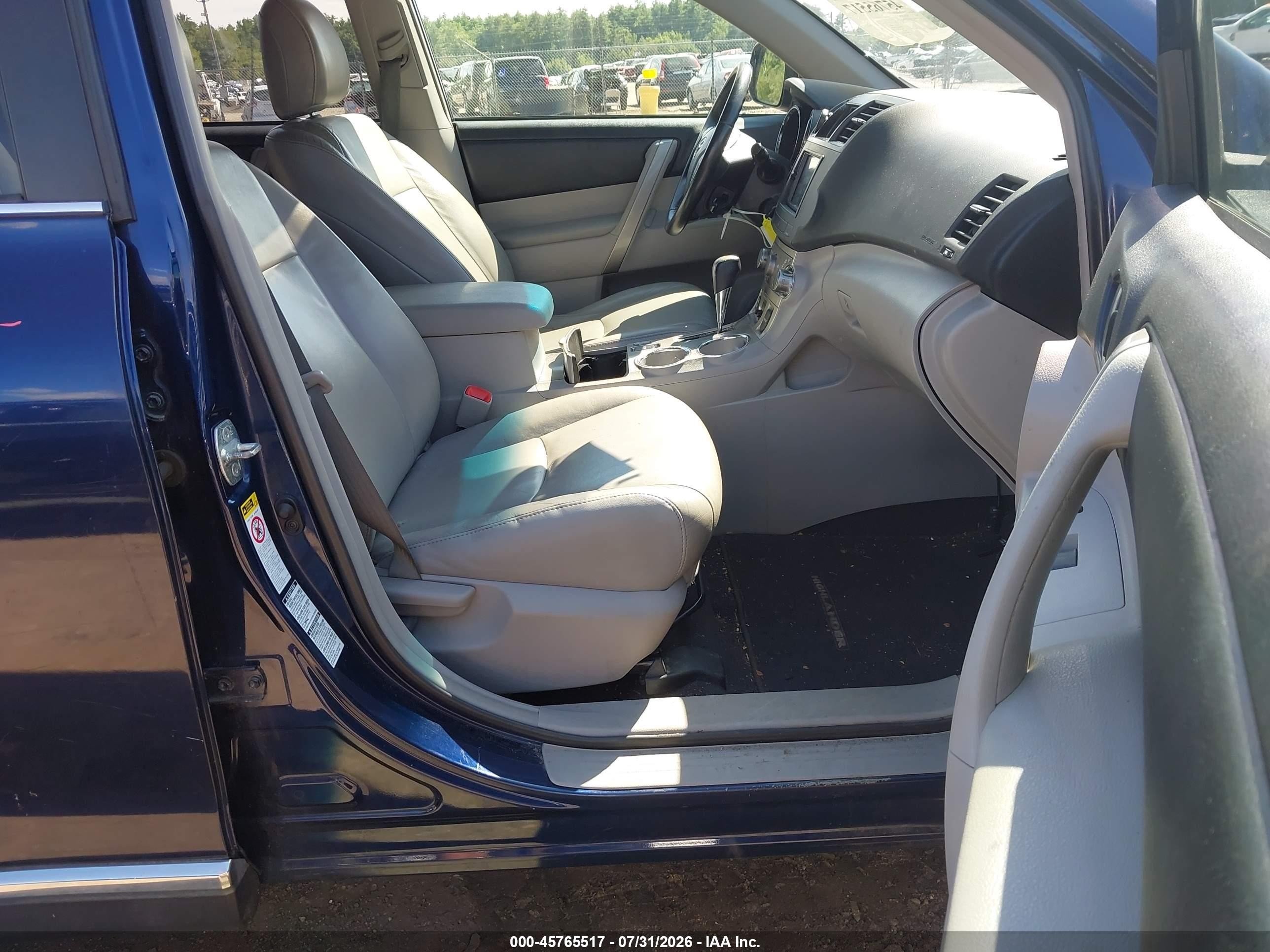 2011 Toyota Highlander Se V6 Blue vin: 5TDBK3EH6BS050890