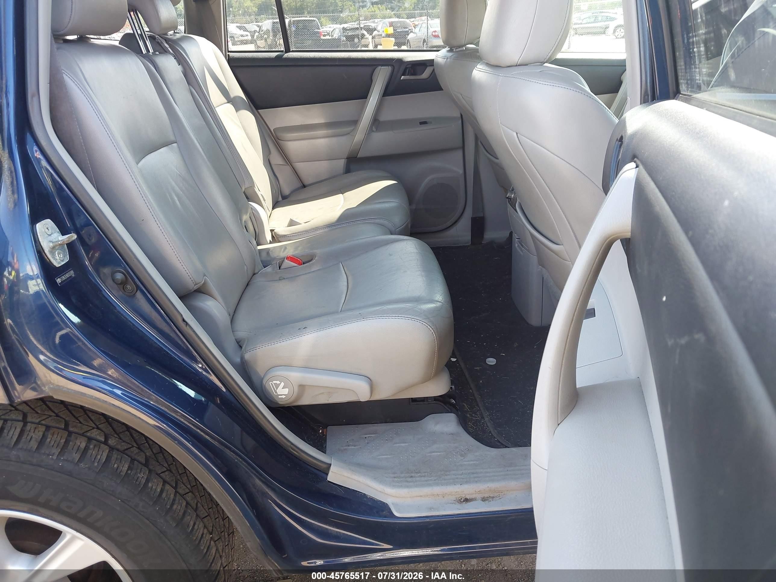 2011 Toyota Highlander Se V6 Blue vin: 5TDBK3EH6BS050890