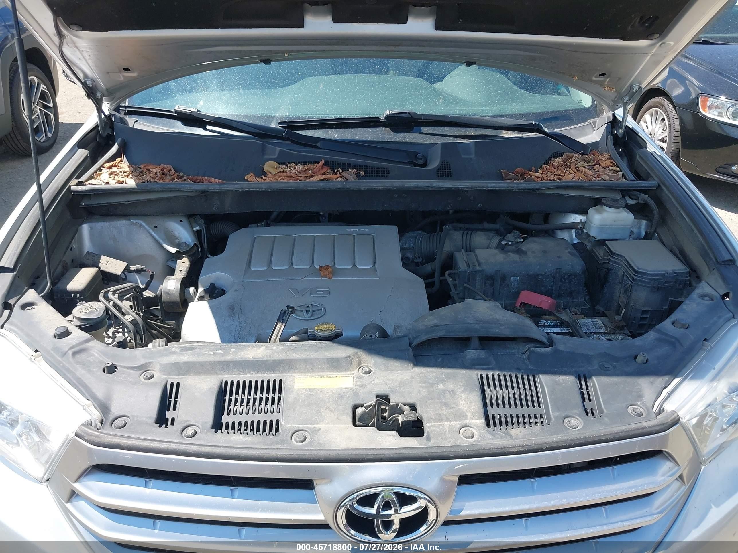 2012 Toyota Highlander Se V6 Silver vin: 5TDBK3EH6CS100978