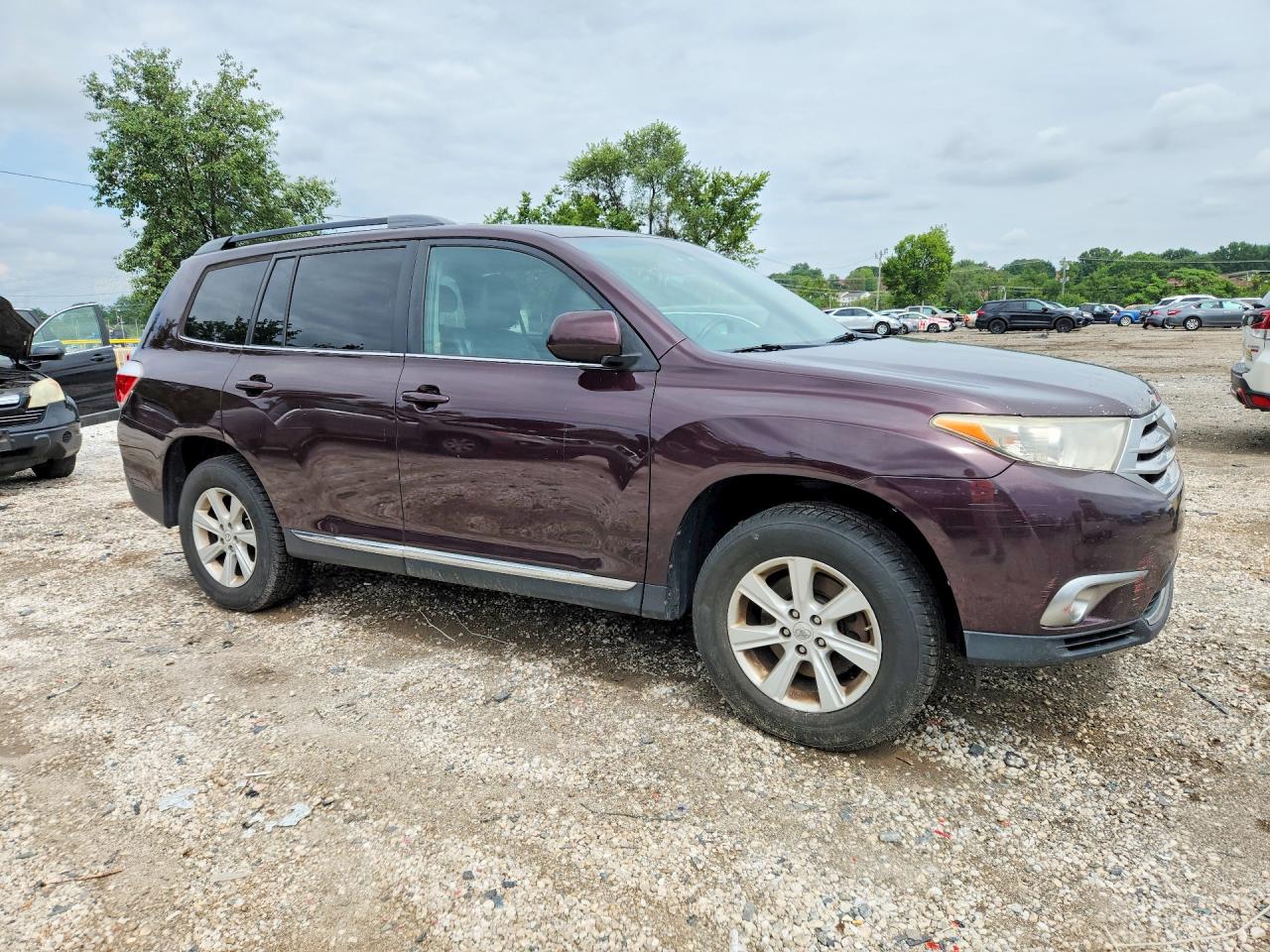 2012 Toyota Highlander Se Burgundy vin: 5TDBK3EH6CS114279