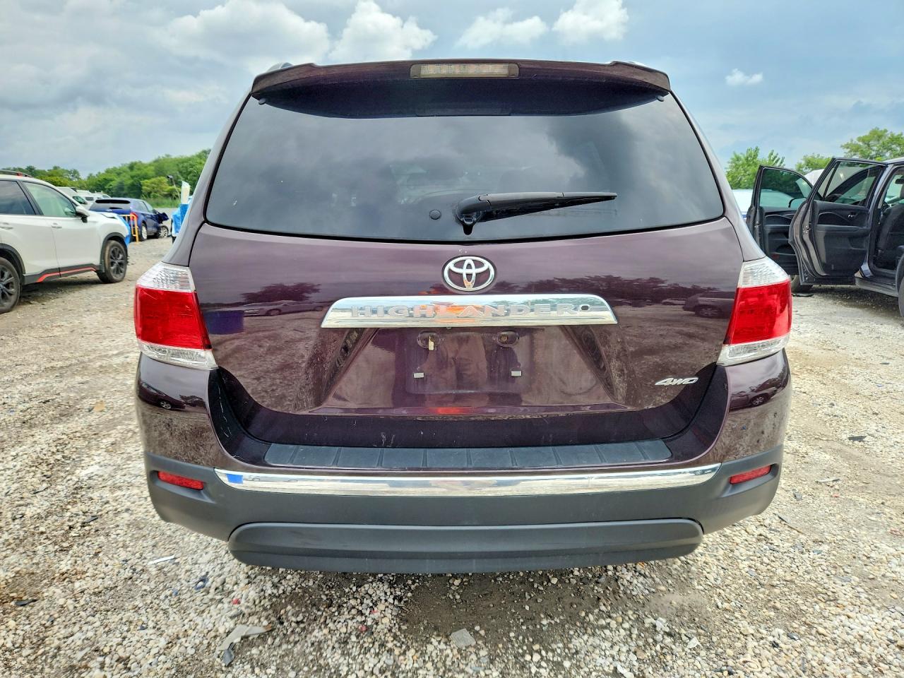 2012 Toyota Highlander Se Burgundy vin: 5TDBK3EH6CS114279