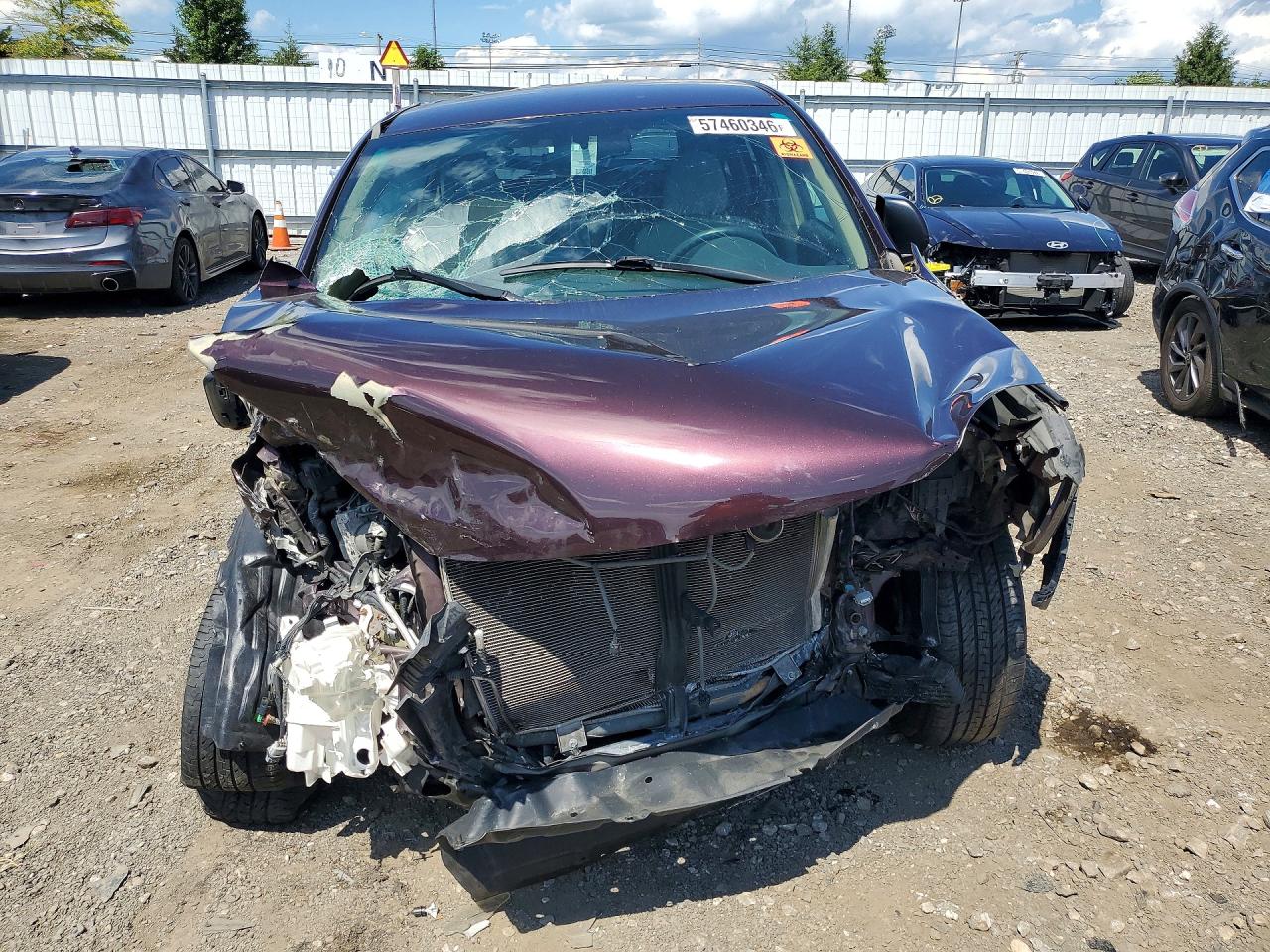 2012 Toyota Highlander Base Maroon vin: 5TDBK3EH6CS116470