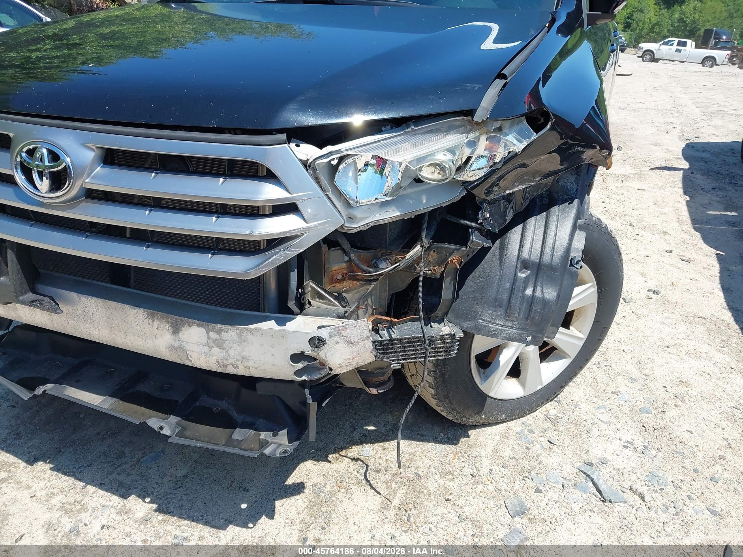 2012 Toyota Highlander Base V6 Black vin: 5TDBK3EH6CS134533