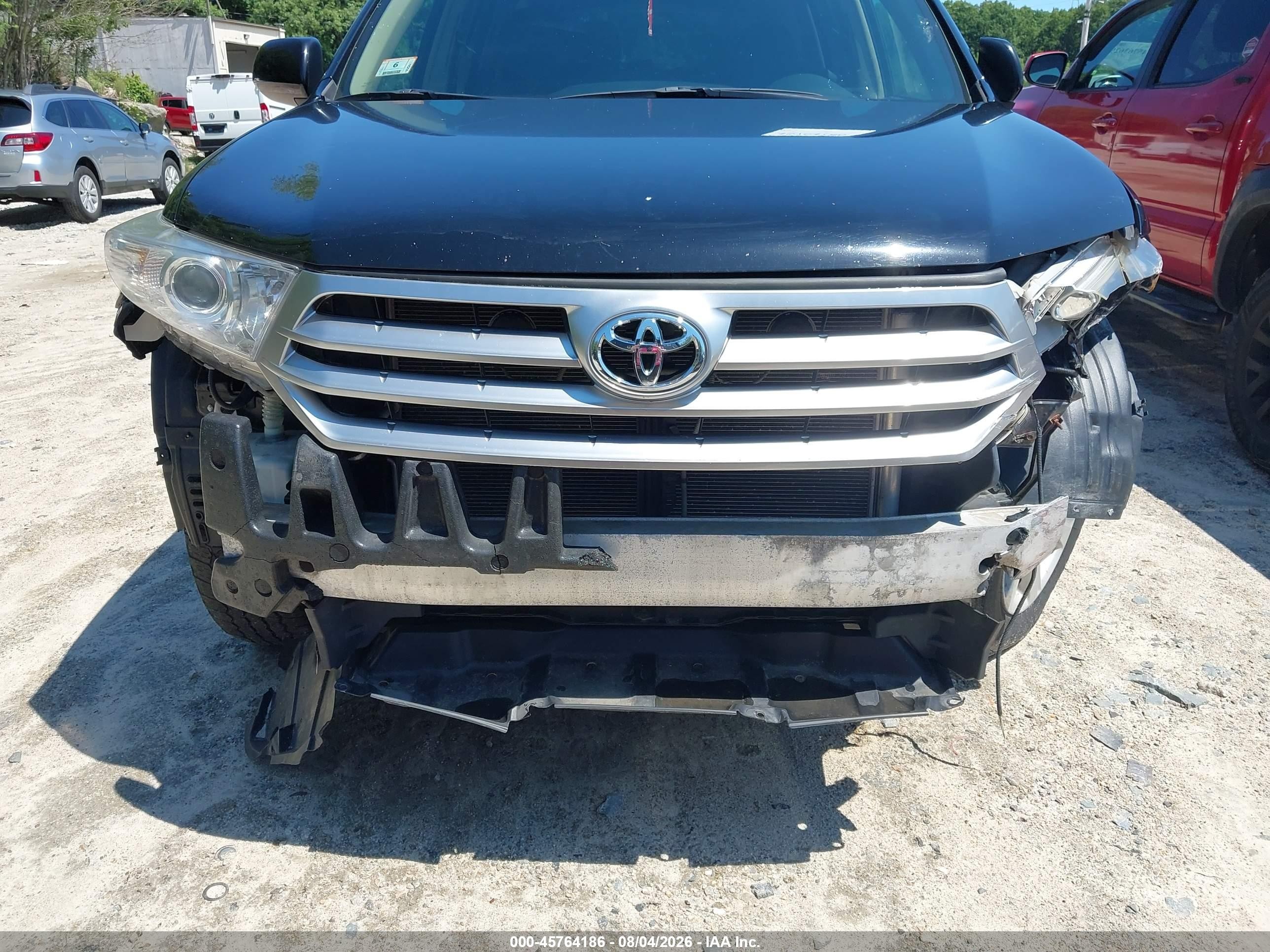 2012 Toyota Highlander Base V6 Black vin: 5TDBK3EH6CS134533