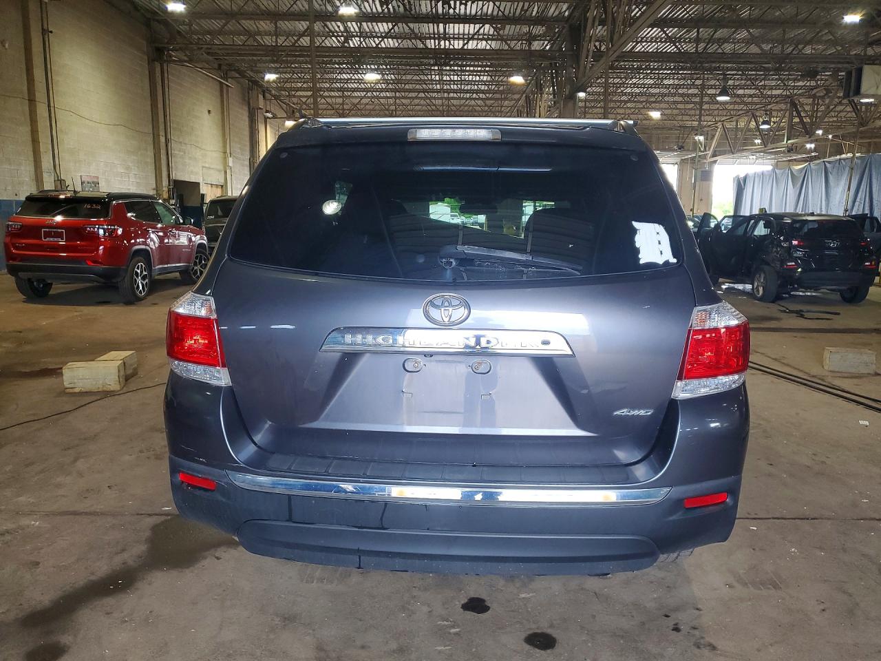 2012 Toyota Highlander Se Gray vin: 5TDBK3EH6CS148481