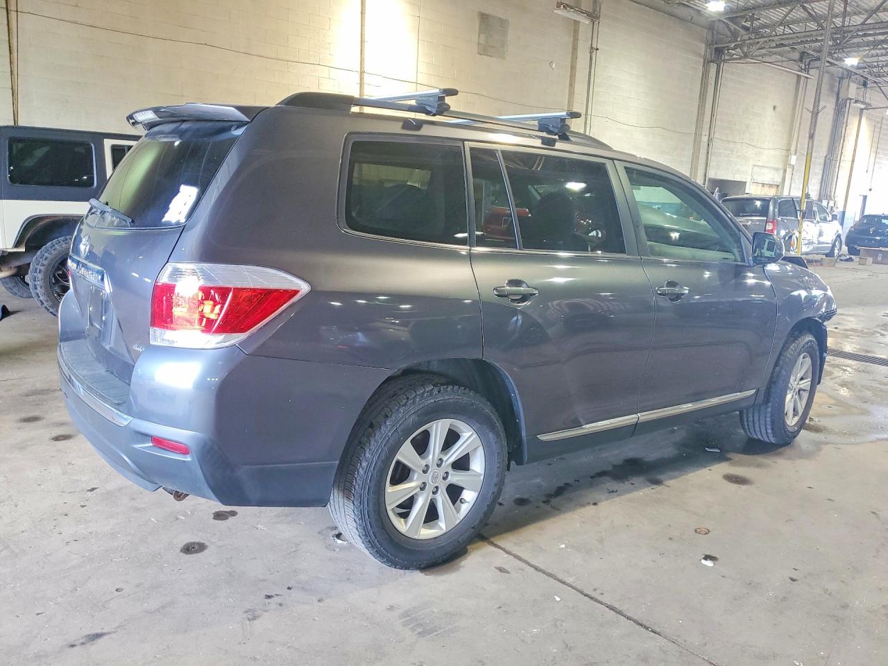 2012 Toyota Highlander Se Gray vin: 5TDBK3EH6CS148481