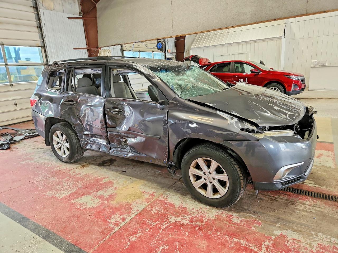 2012 Toyota Highlander Base Gray vin: 5TDBK3EH6CS149954